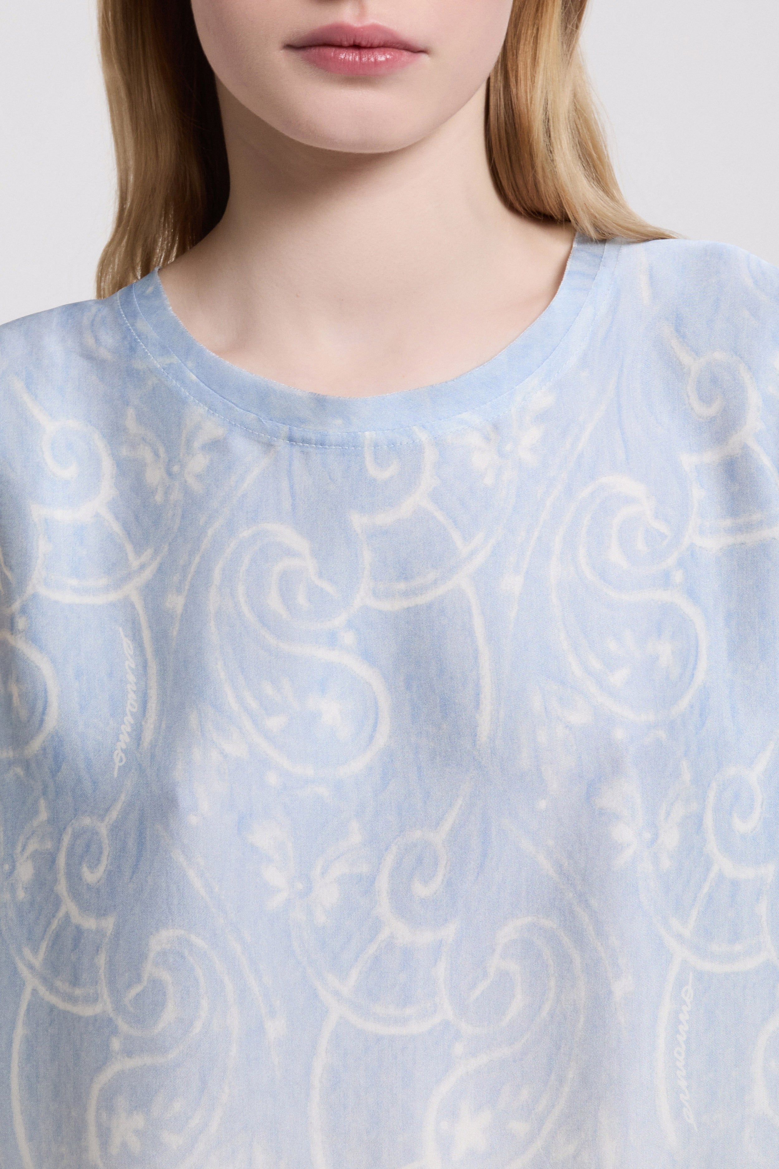 Image of SATIN PRINTED TOP 