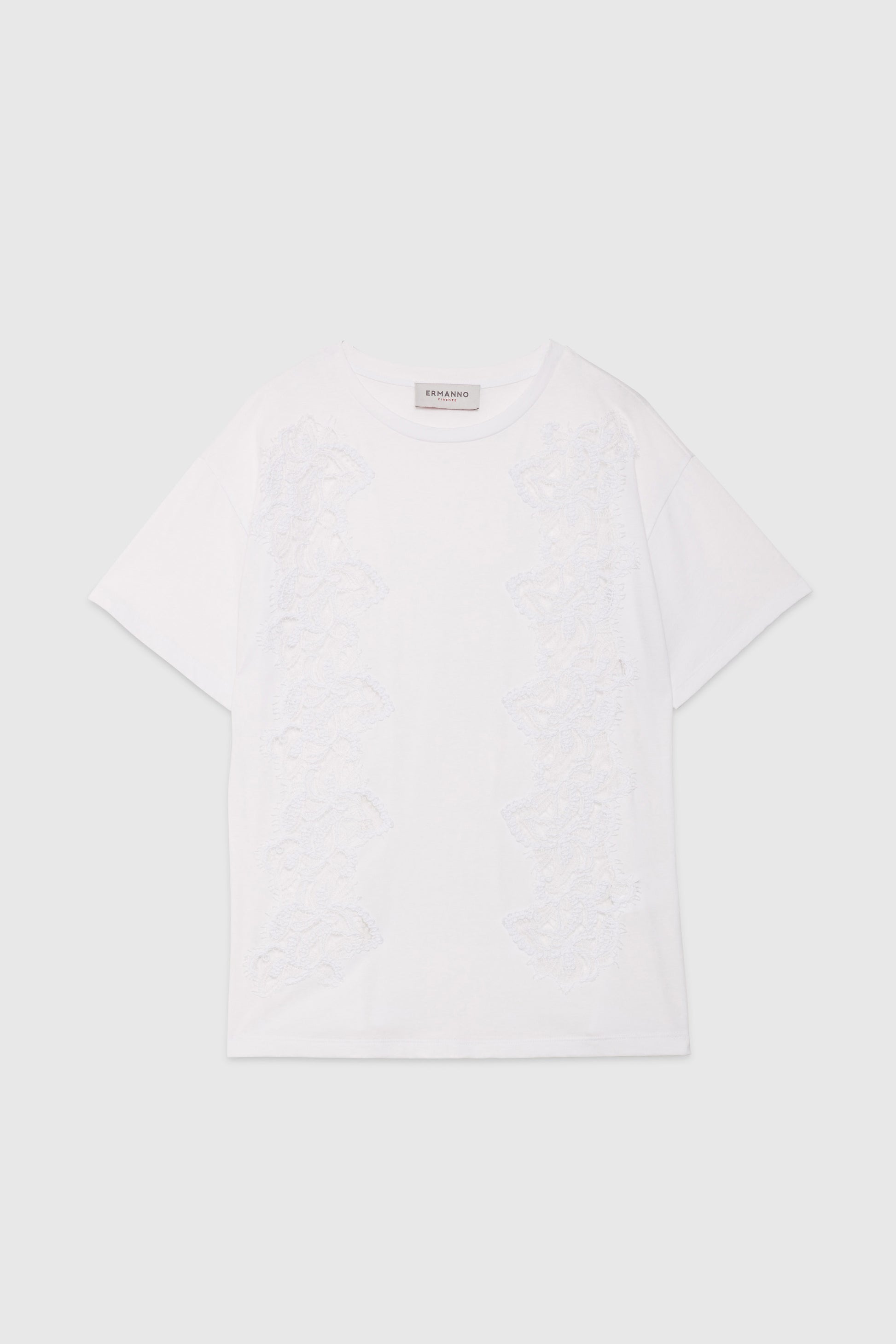 T-SHIRT AVEC BRODERIE EN DENTELLE REBRODĖ