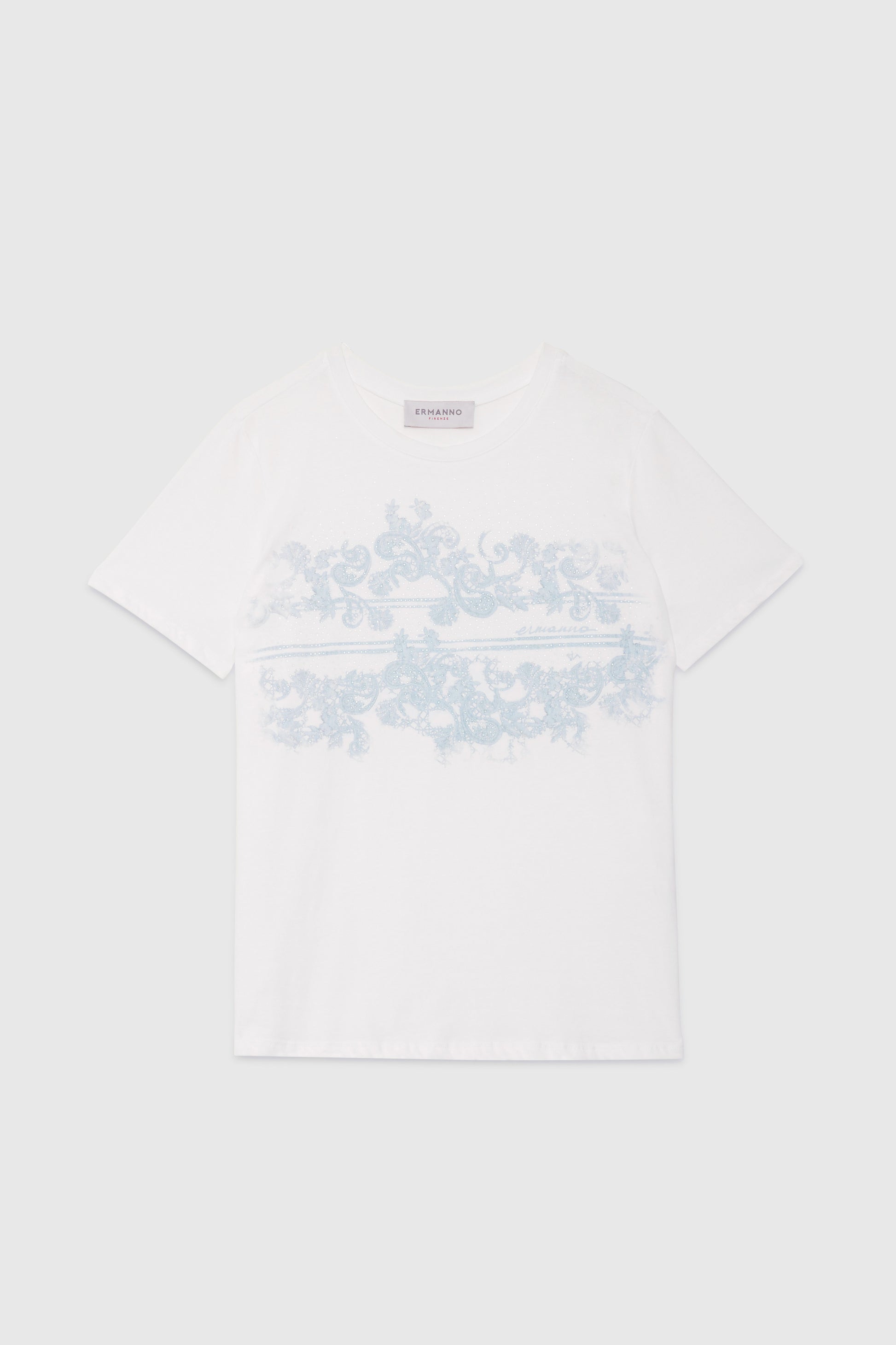 T-SHIRT AVEC IMPRIMĖ ET CRISTAUX