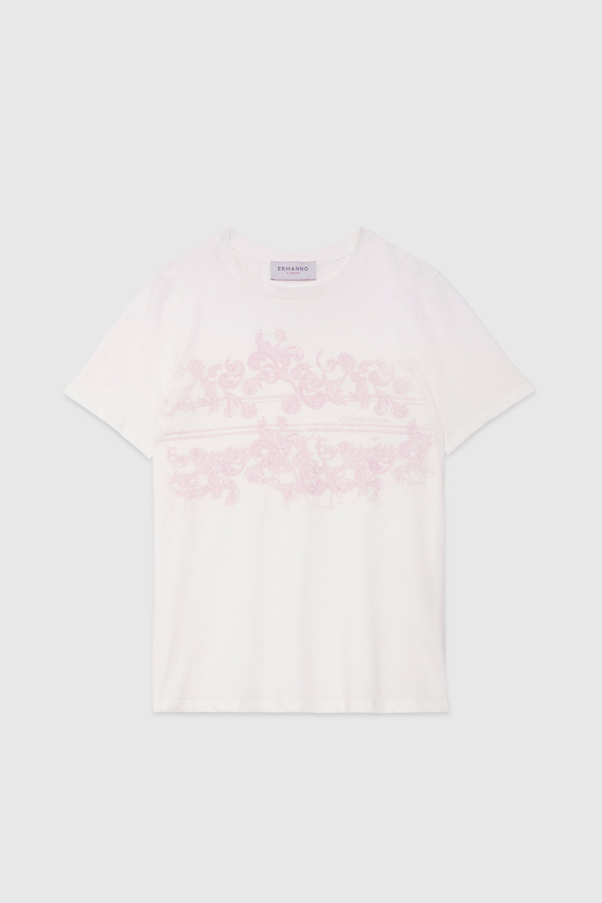 T-SHIRT AVEC IMPRIMĖ ET CRISTAUX