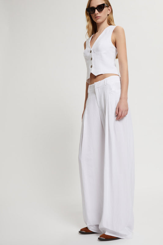 LINEN BLED WAISTCOAT