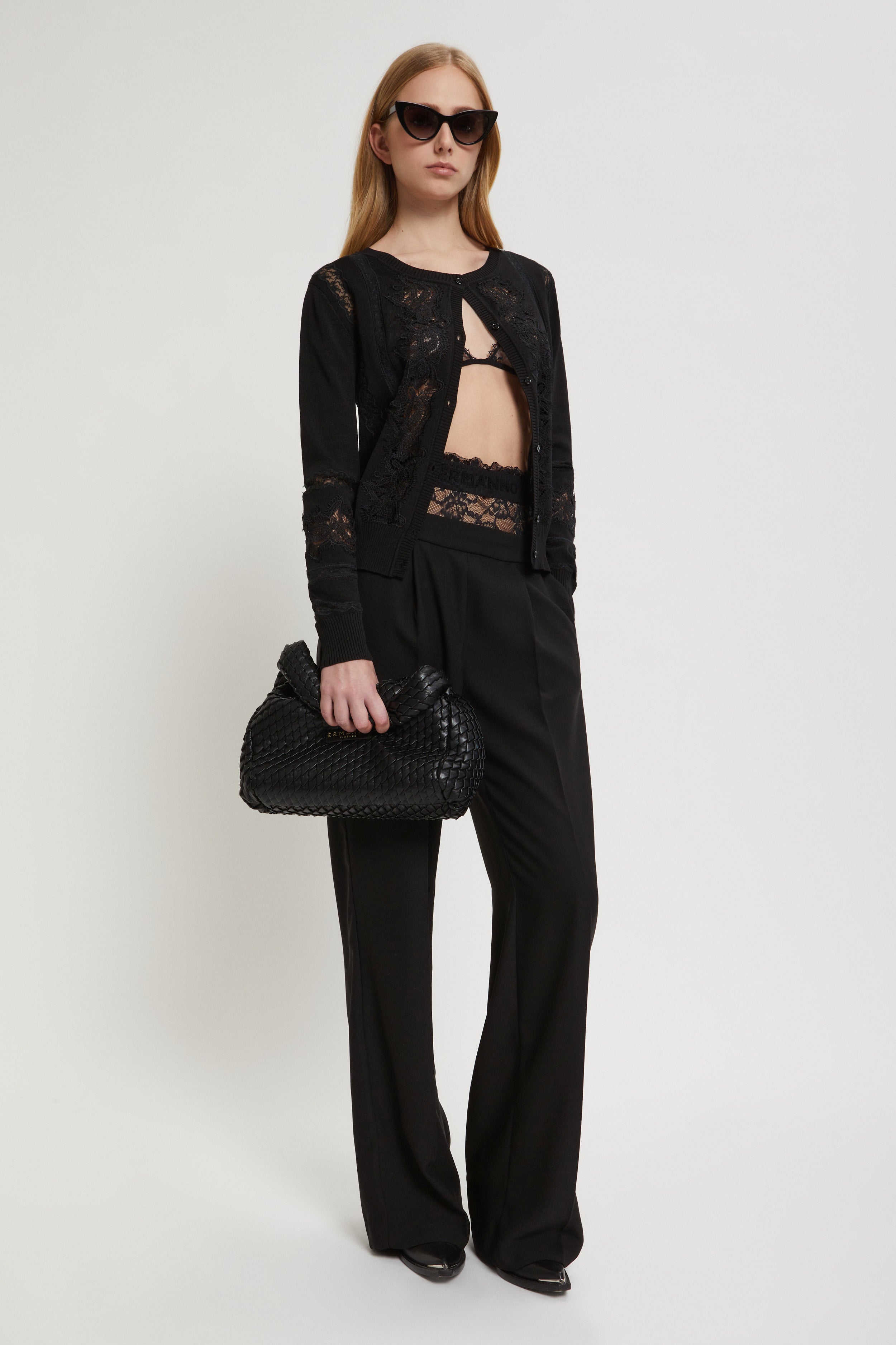 CARDIGAN DE VISCOSE AVEC BRODERIES