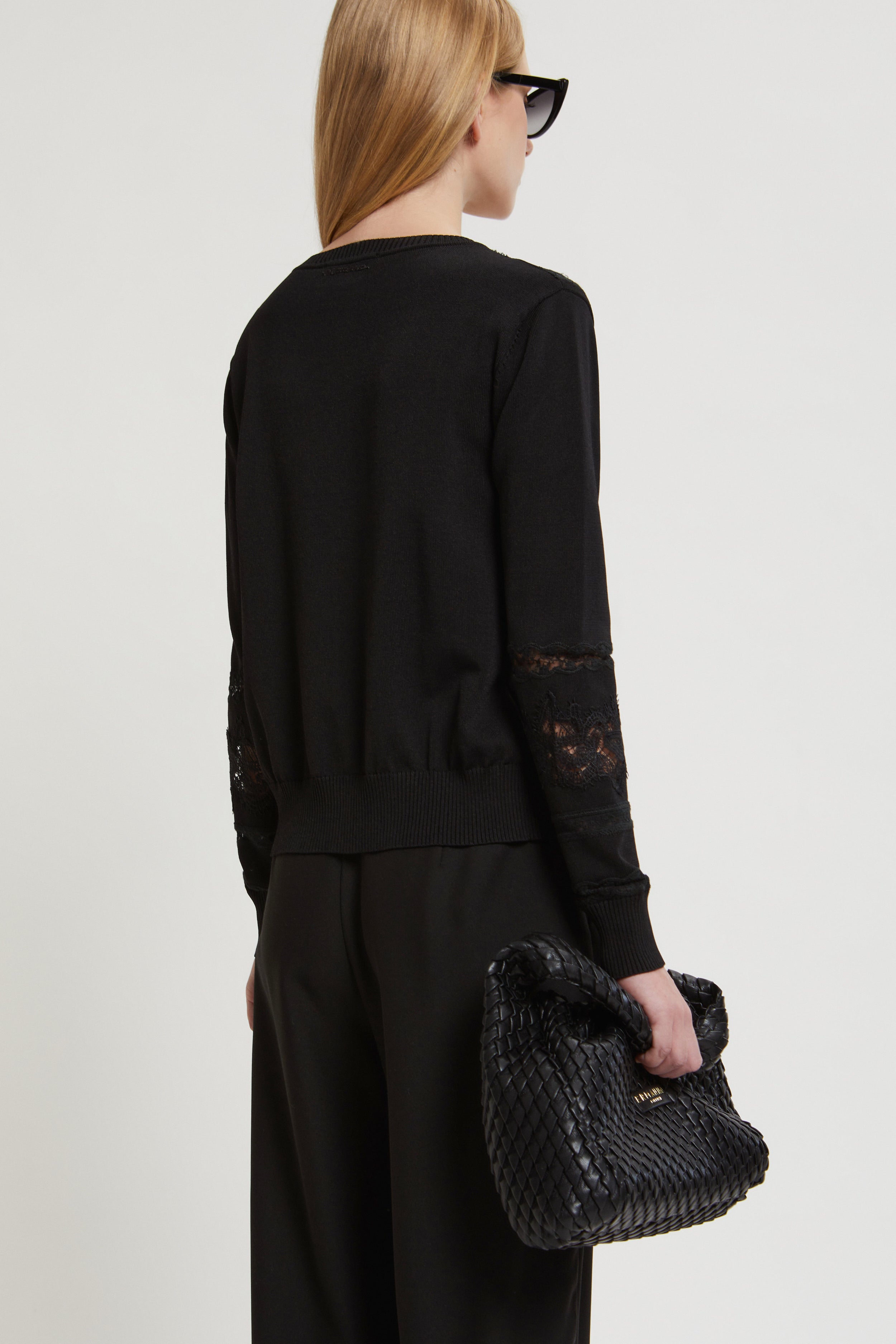 CARDIGAN DE VISCOSE AVEC BRODERIES