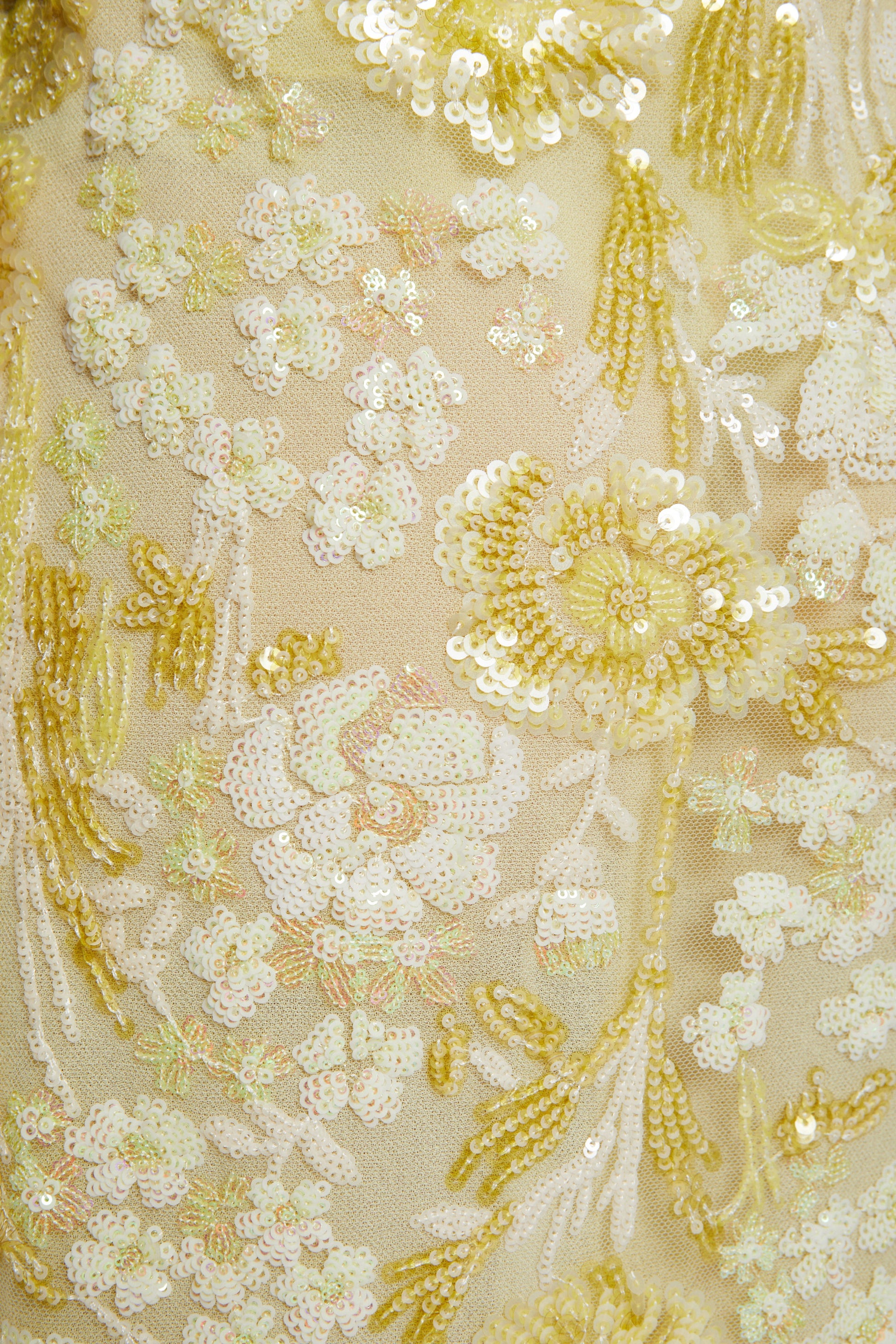 GONNA LONGUETTE DI PAILLETTES A FIORI