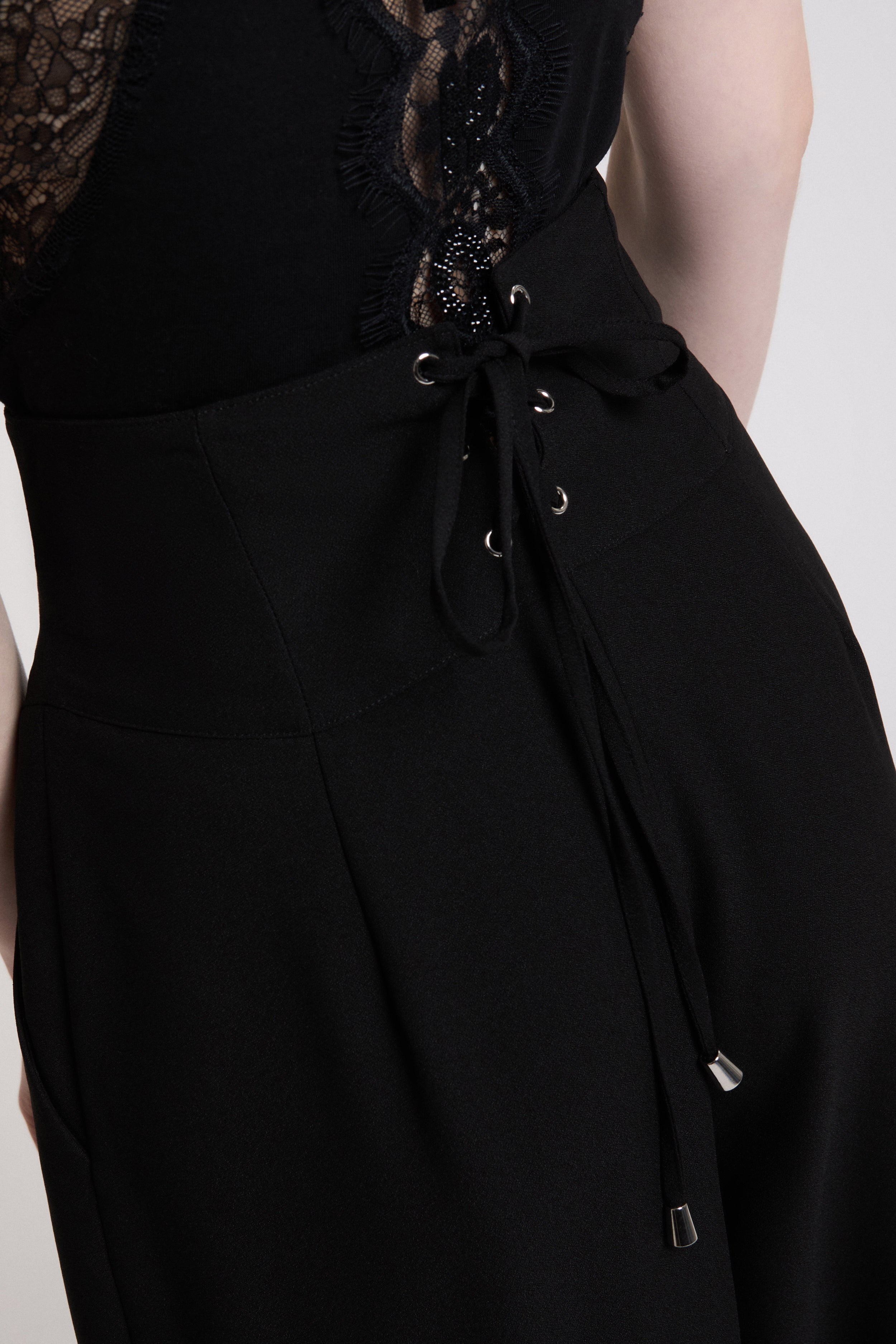 PANTALONI AMPI A BUSTIER IN CADI