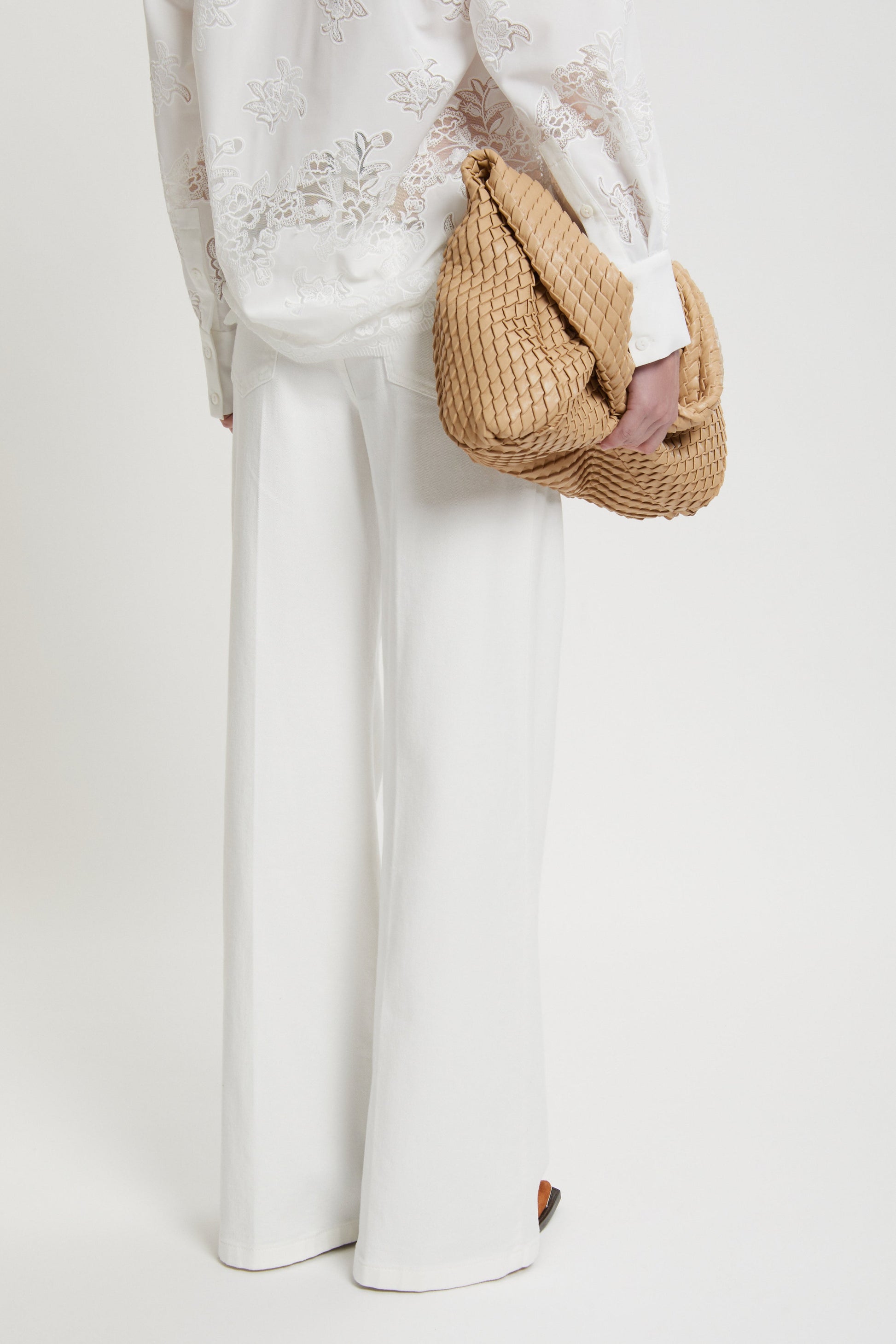 PANTALON EN DENIM BLANC 