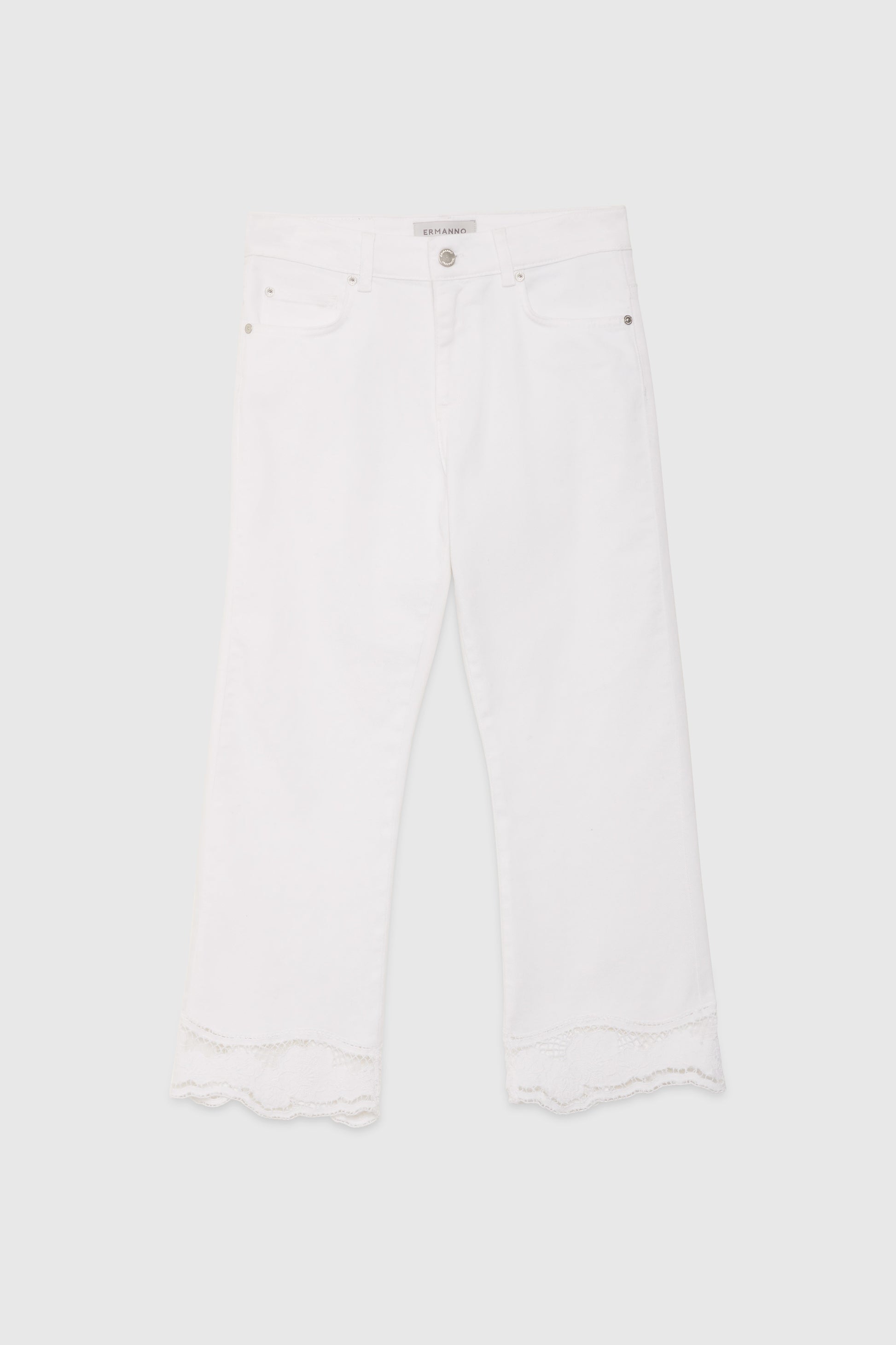 CAPRI DENIM PANTS WITH EMBROIDERY