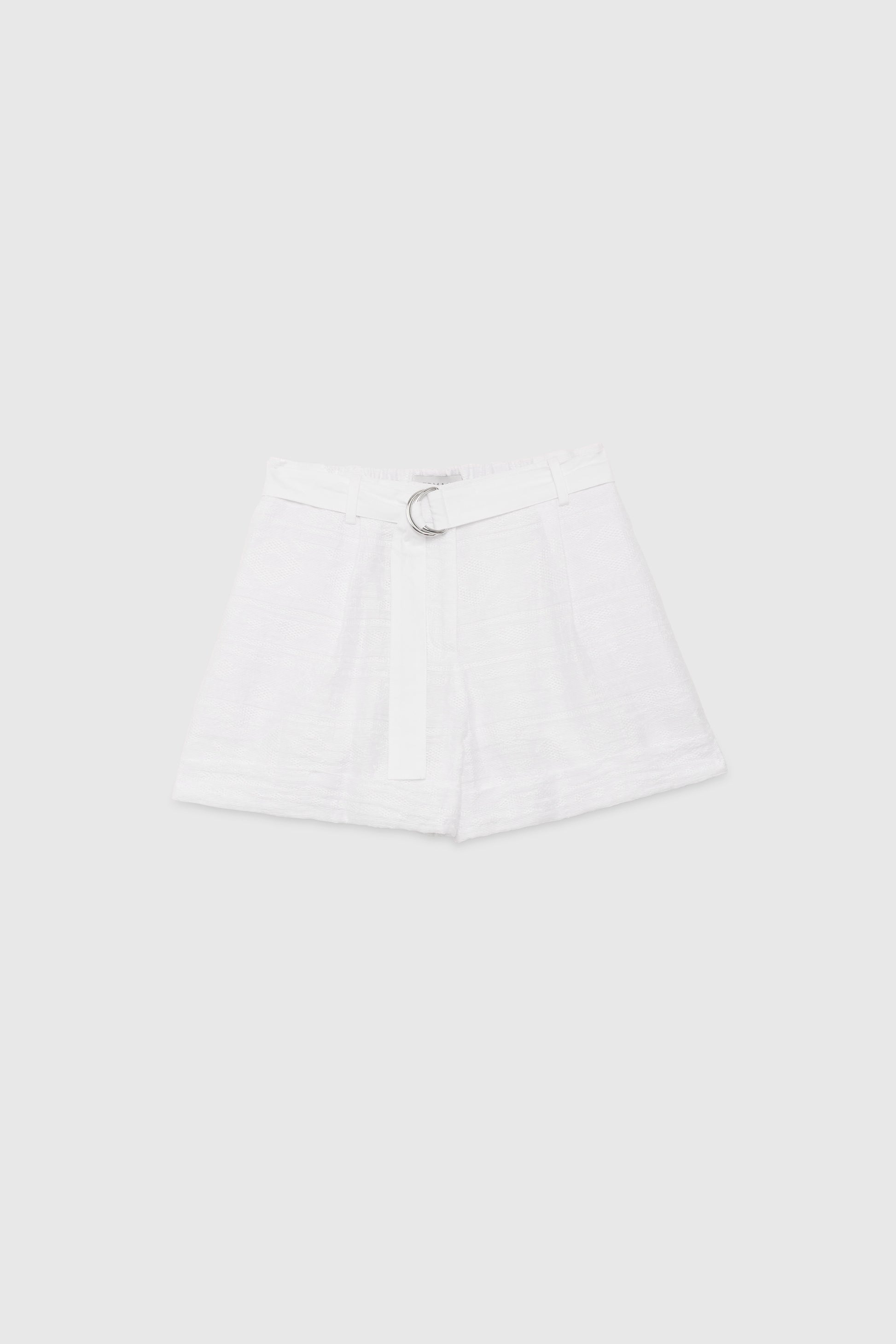 JACQUARD SHORTS WITH BELT