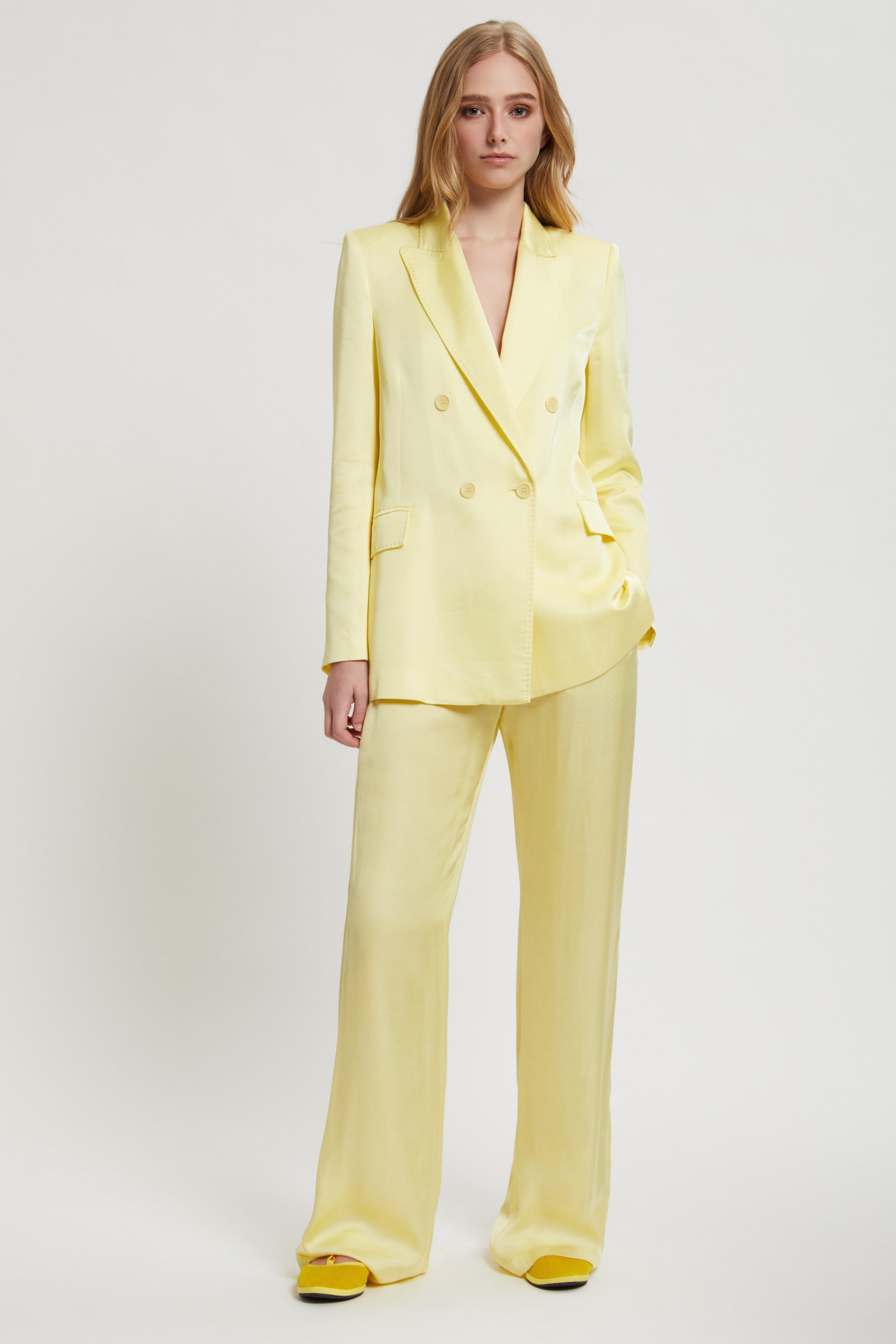 PANTALON EN SATIN AVEC COULISSE