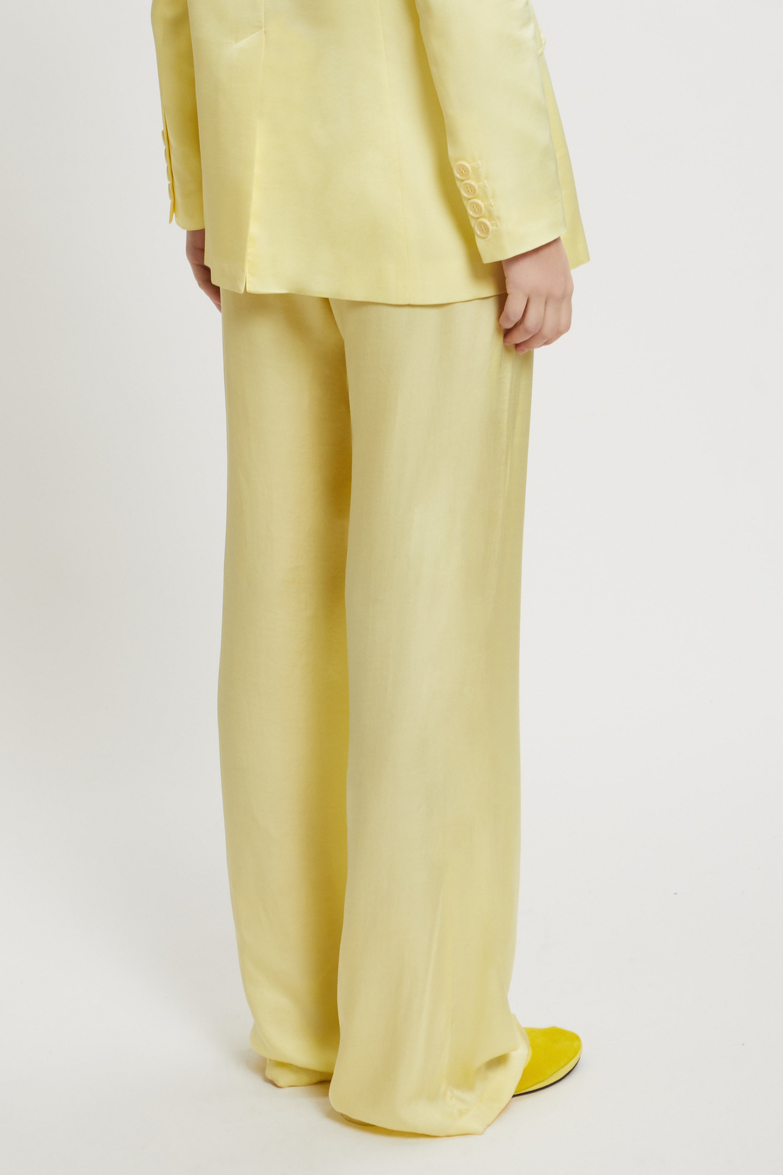 PANTALON EN SATIN AVEC COULISSE