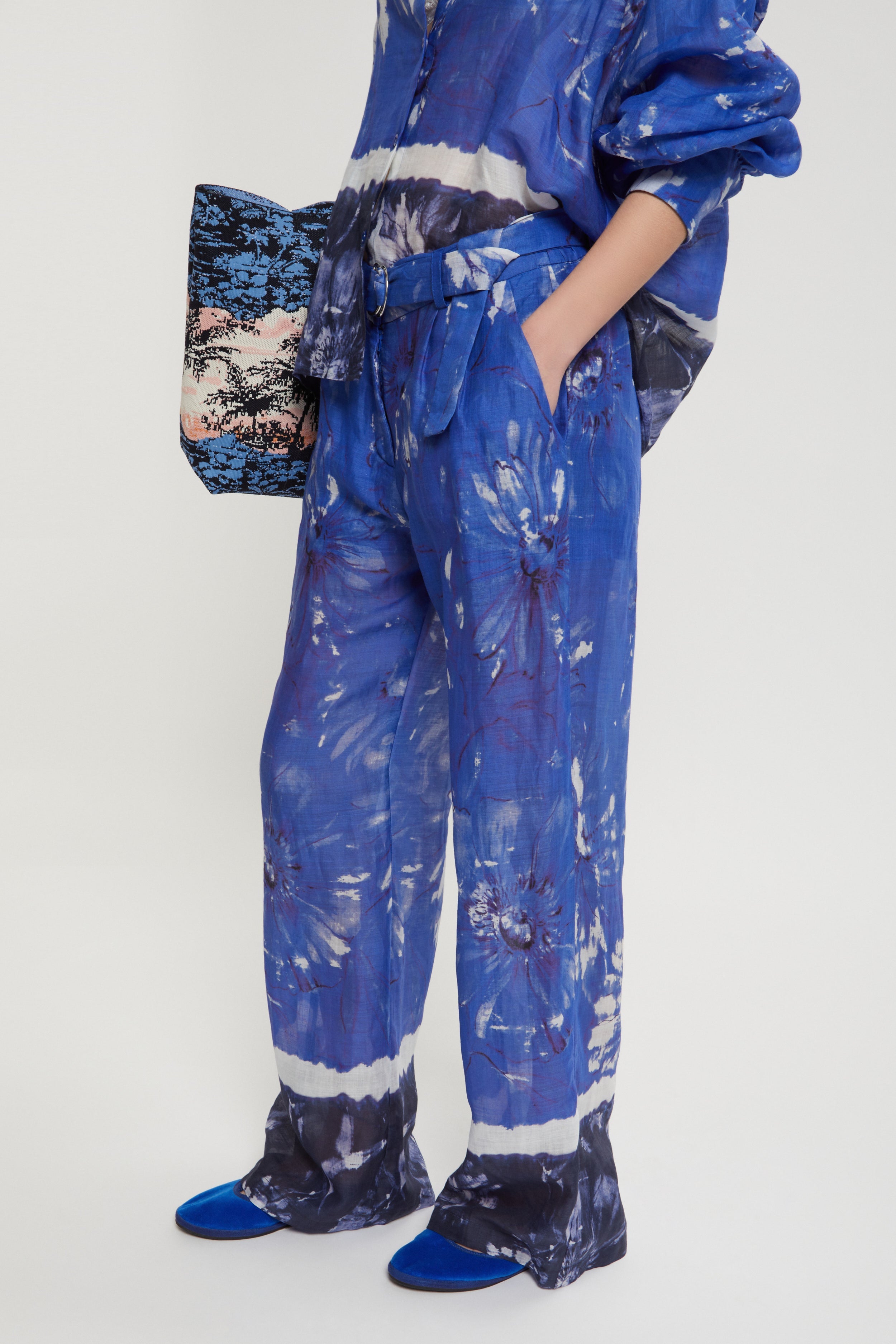 PANTALON IMPRIMĖ EFFET TIE&DYE