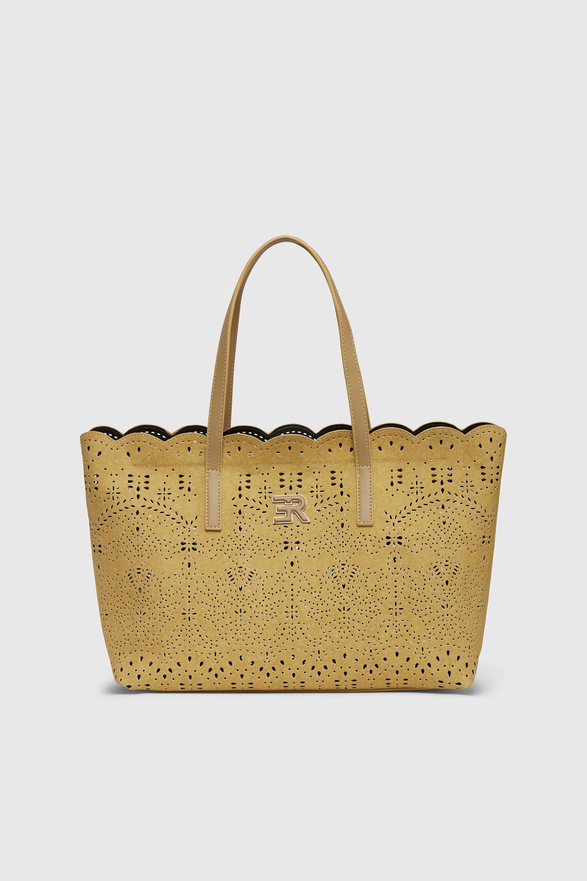 BORSA SHOPPING DI CANVAS TRAFORATA