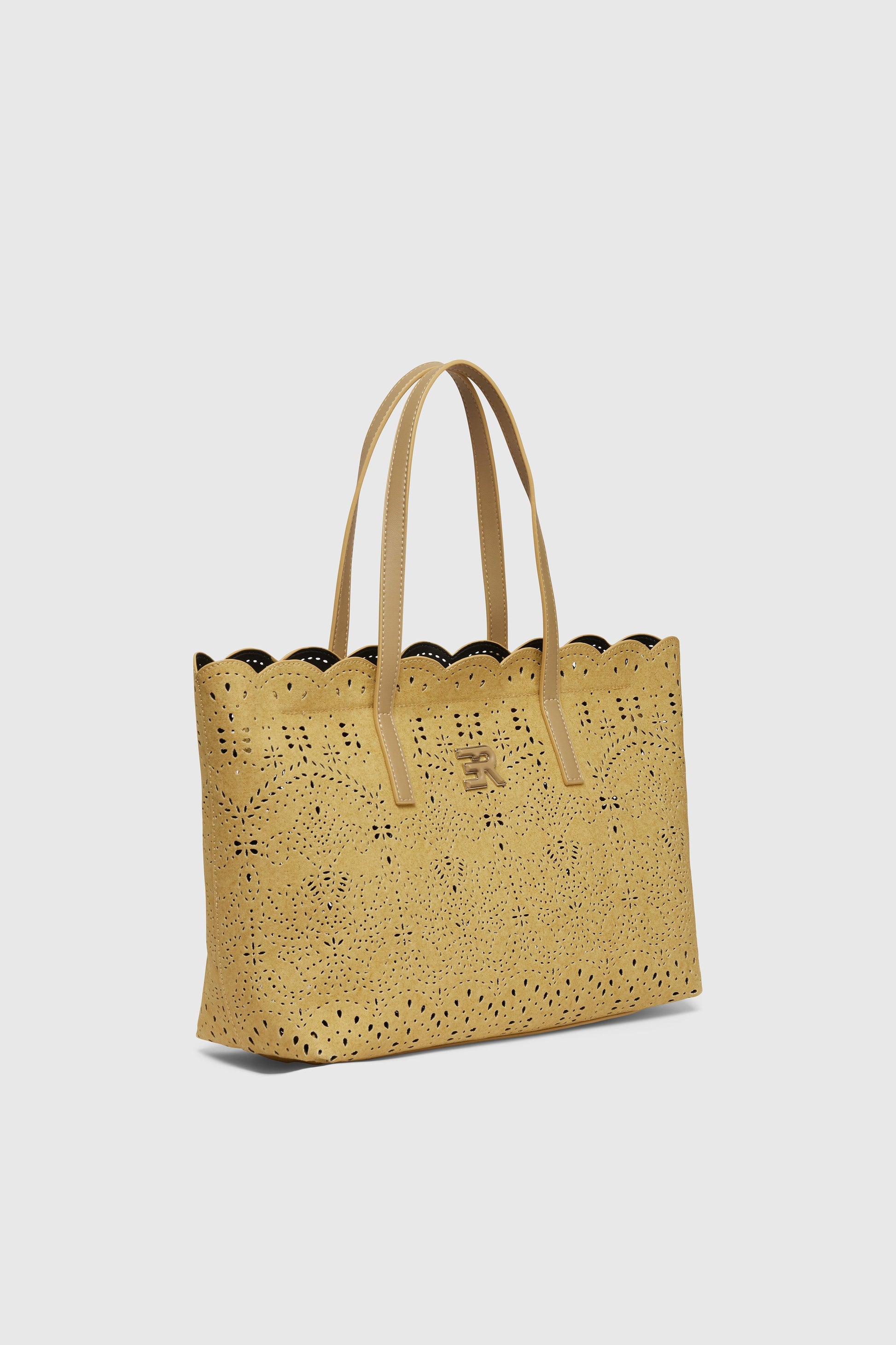 BORSA SHOPPING DI CANVAS TRAFORATA