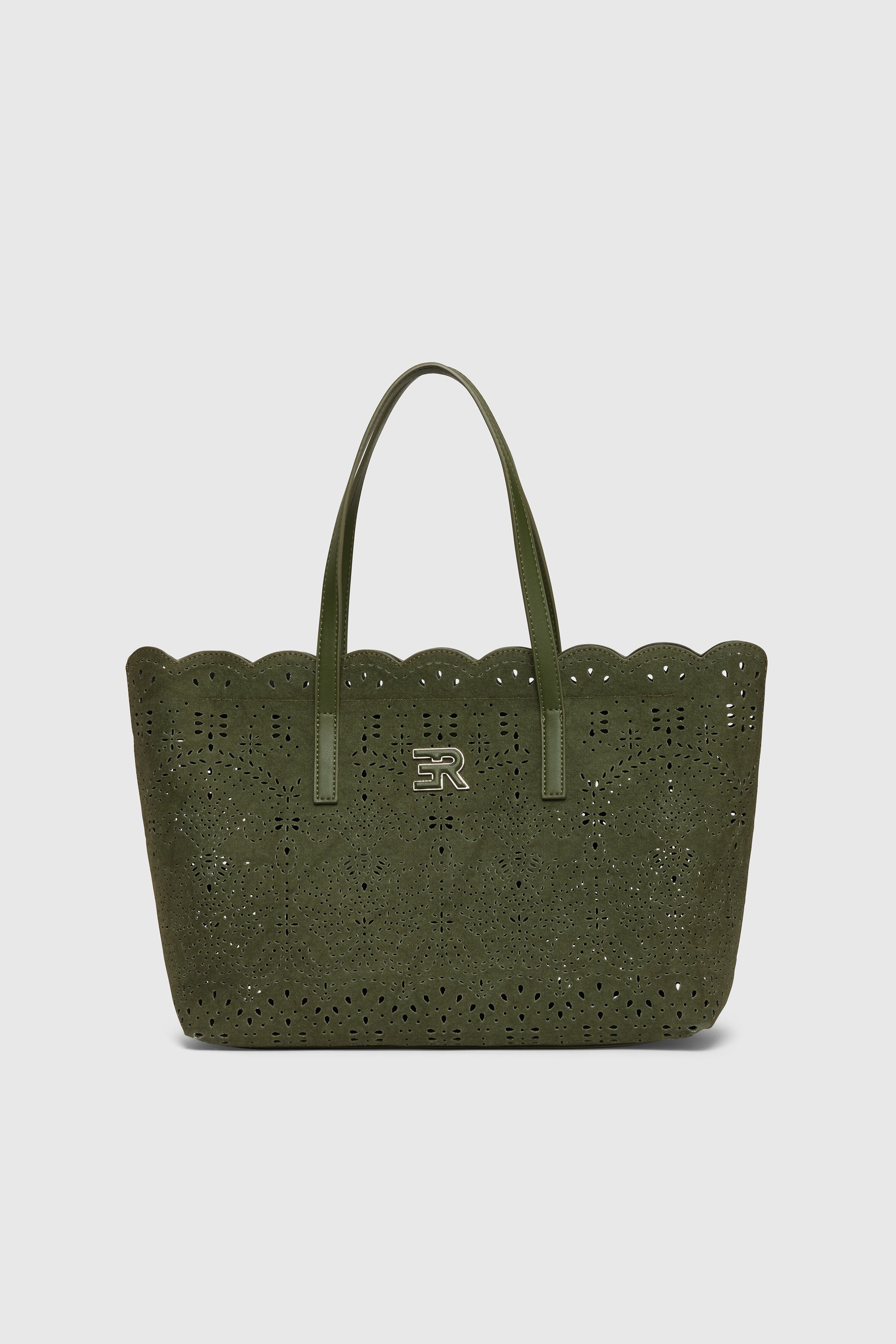 BORSA SHOPPING DI CANVAS TRAFORATA