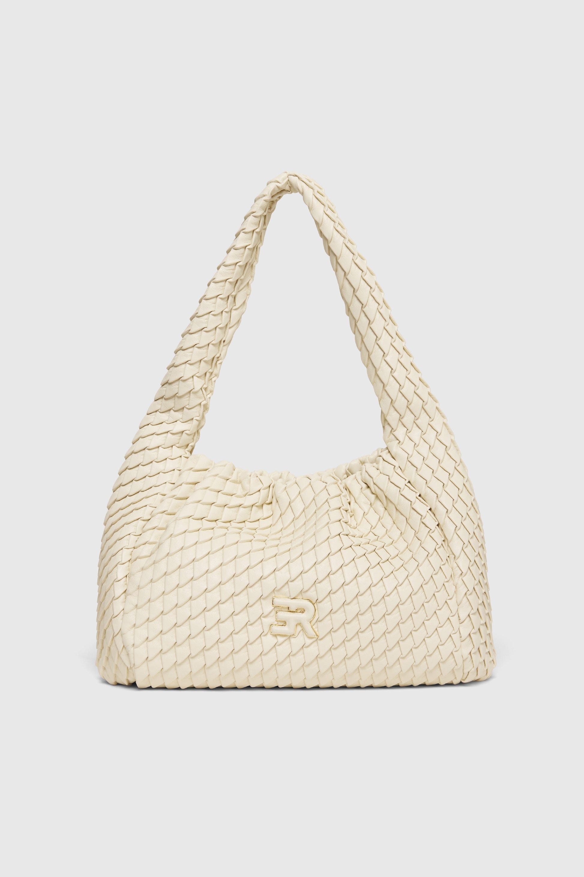 BORSA HOBO PICCOLA DI ECOPELLE PLISSETTATA