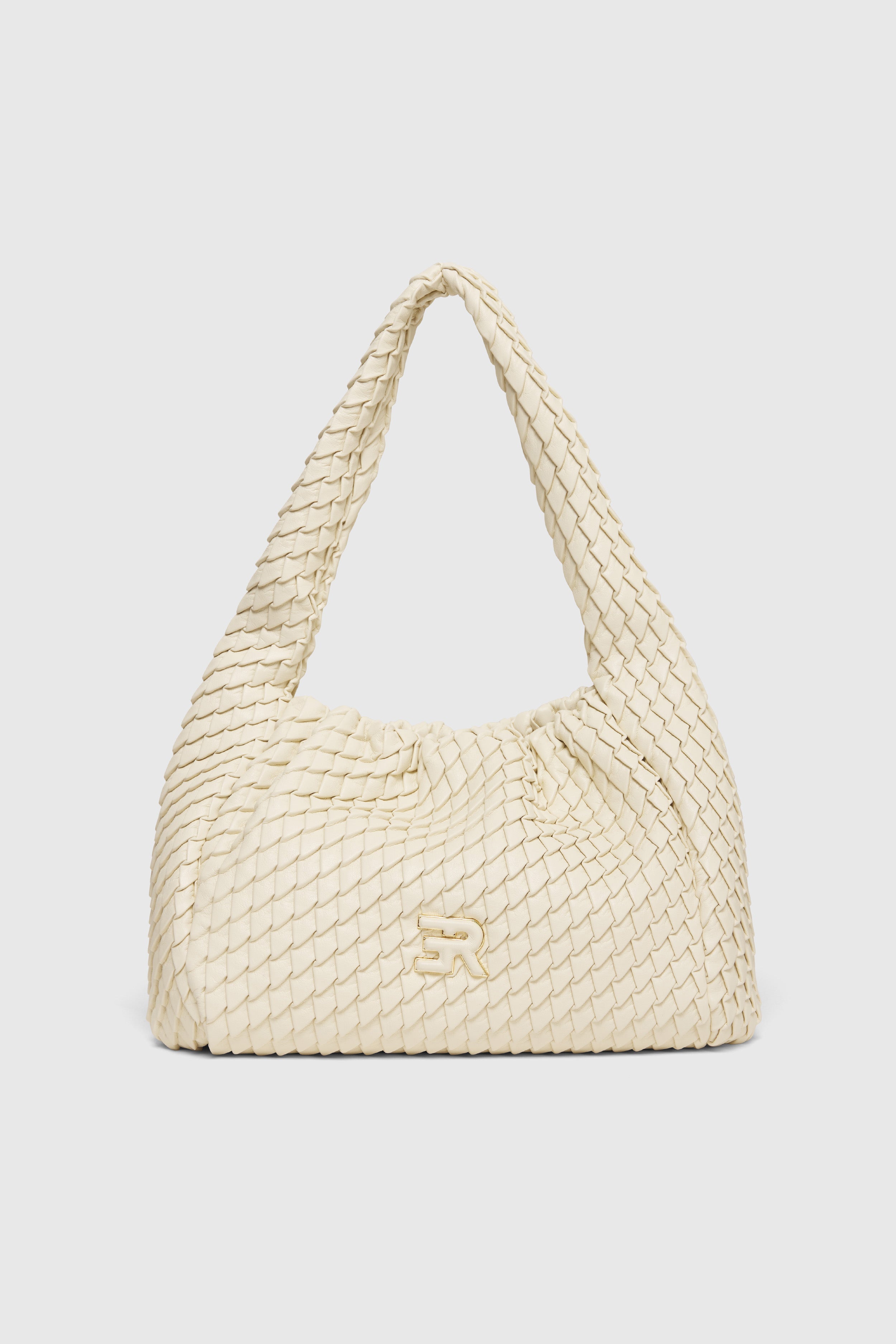 BORSA HOBO PICCOLA DI ECOPELLE PLISSETTATA