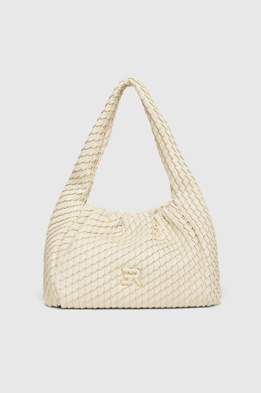 BORSA HOBO PICCOLA DI ECOPELLE PLISSETTATA