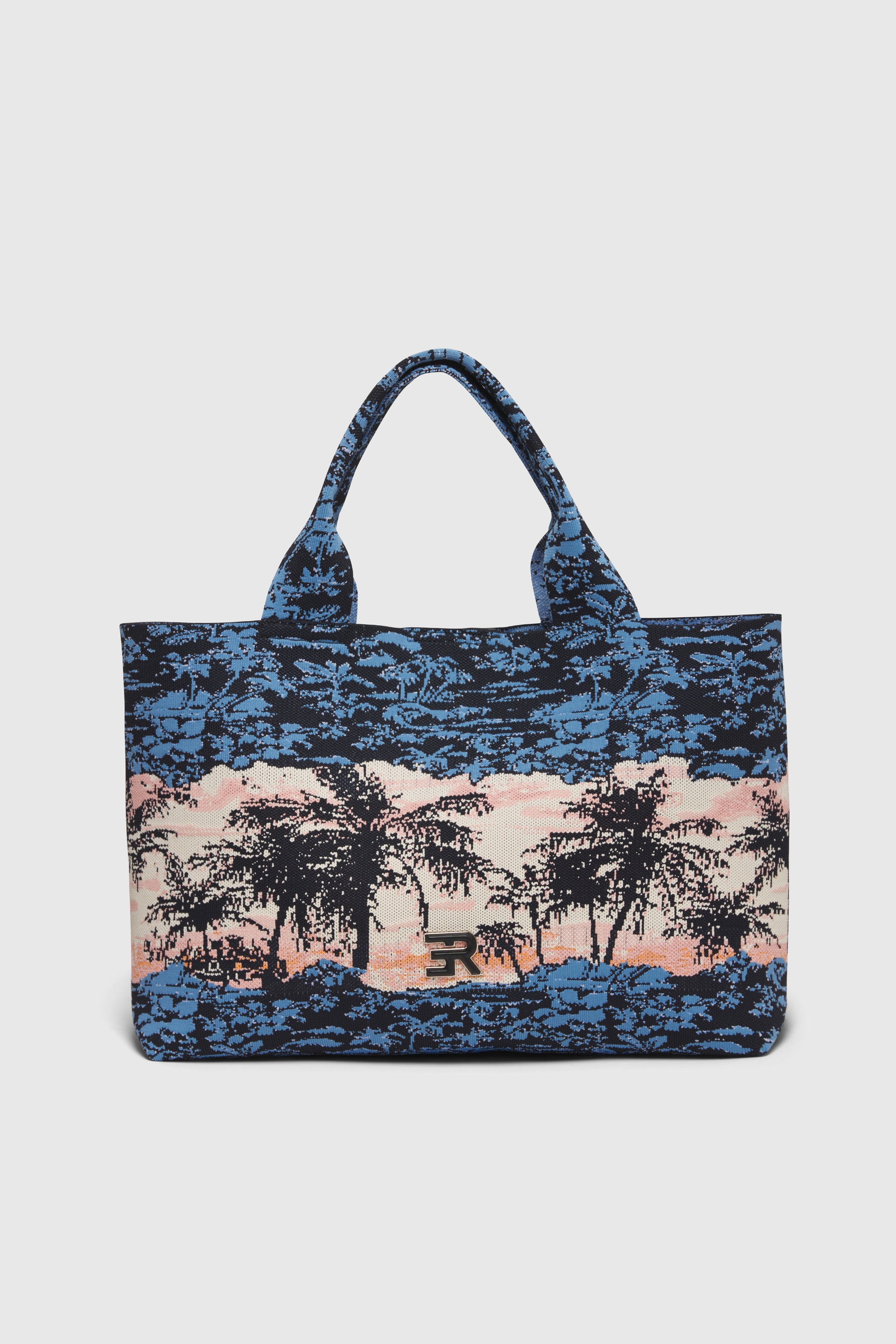 JACQUARD KNIT SHOPPING BAG