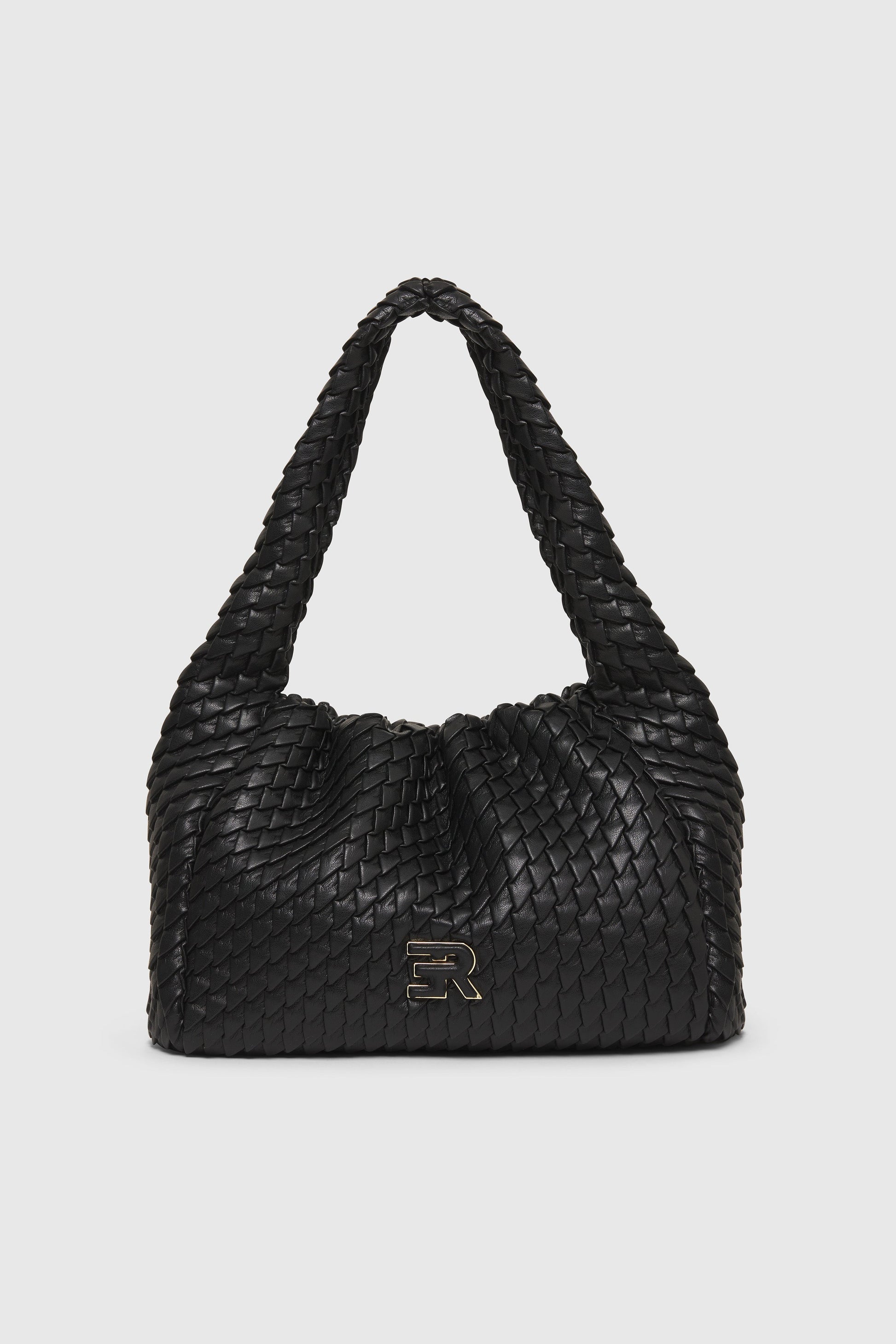 BORSA HOBO PICCOLA DI ECOPELLE PLISSETTATA