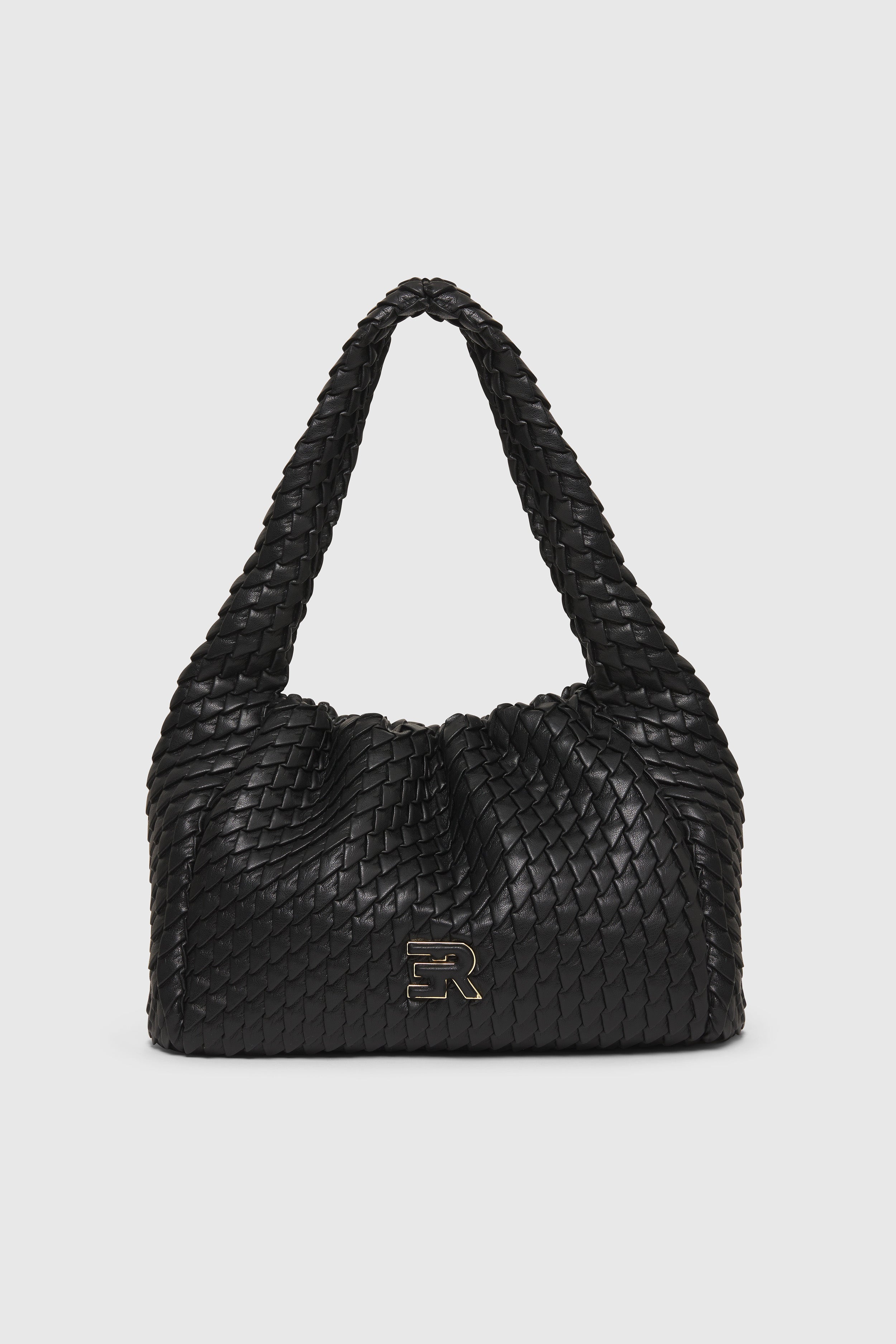 BORSA HOBO PICCOLA DI ECOPELLE PLISSETTATA