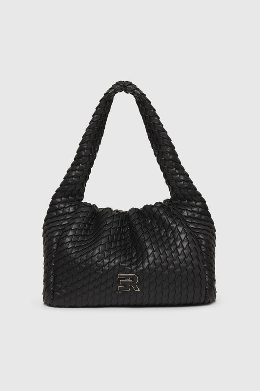 BORSA HOBO PICCOLA DI ECOPELLE PLISSETTATA