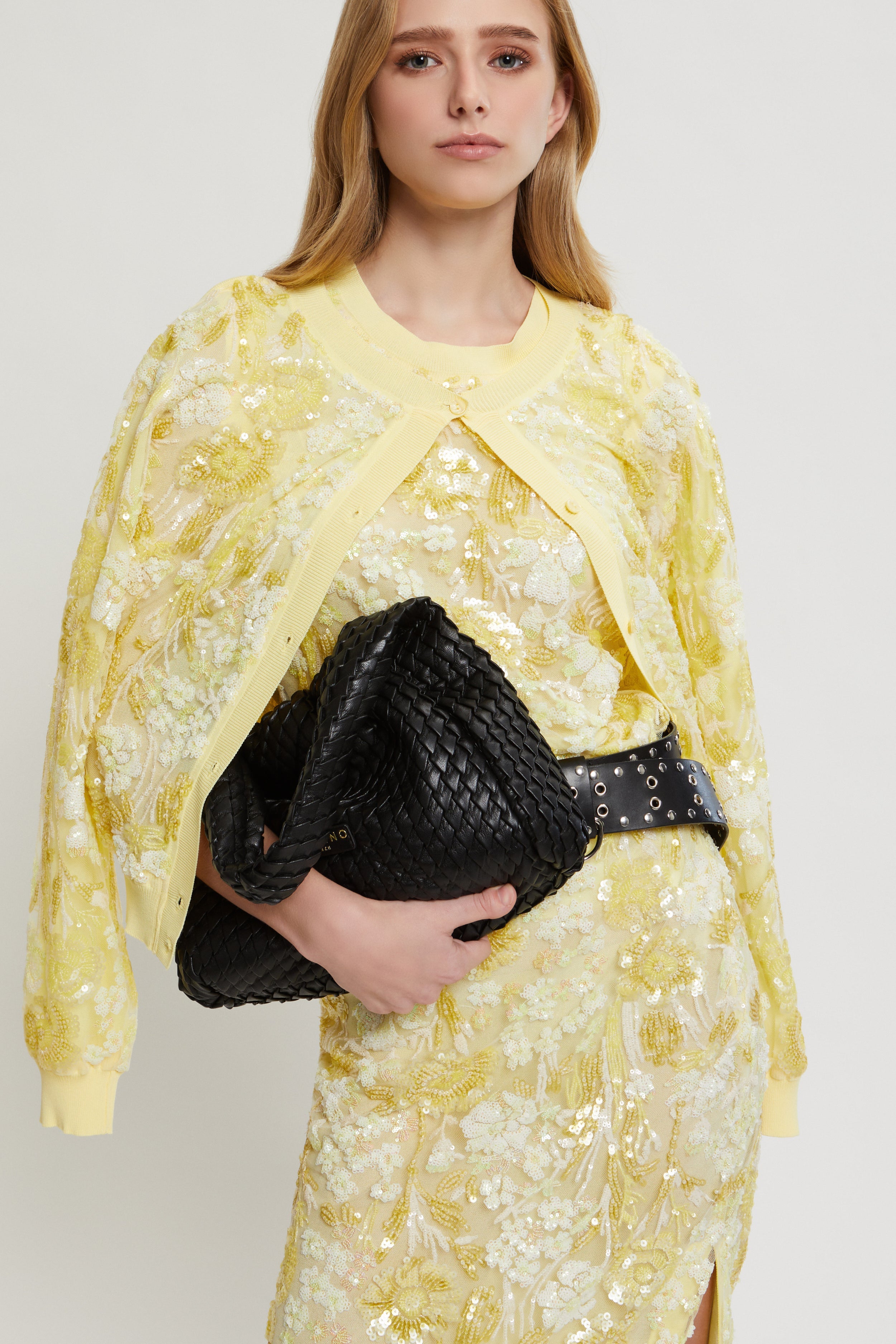 BORSA HOBO PICCOLA DI ECOPELLE PLISSETTATA