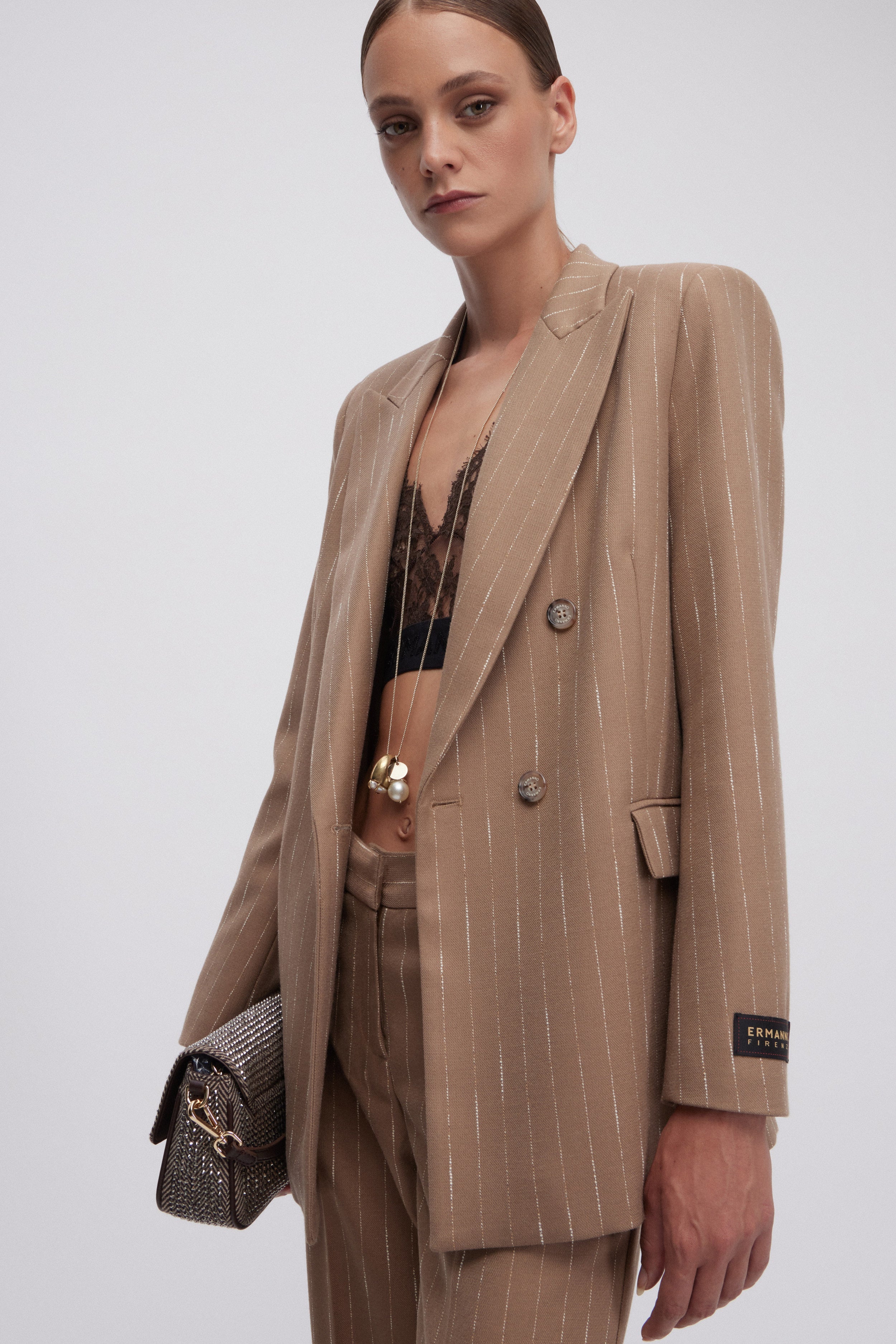 Image of BLAZER GESSATO A DOPPIO PETTO