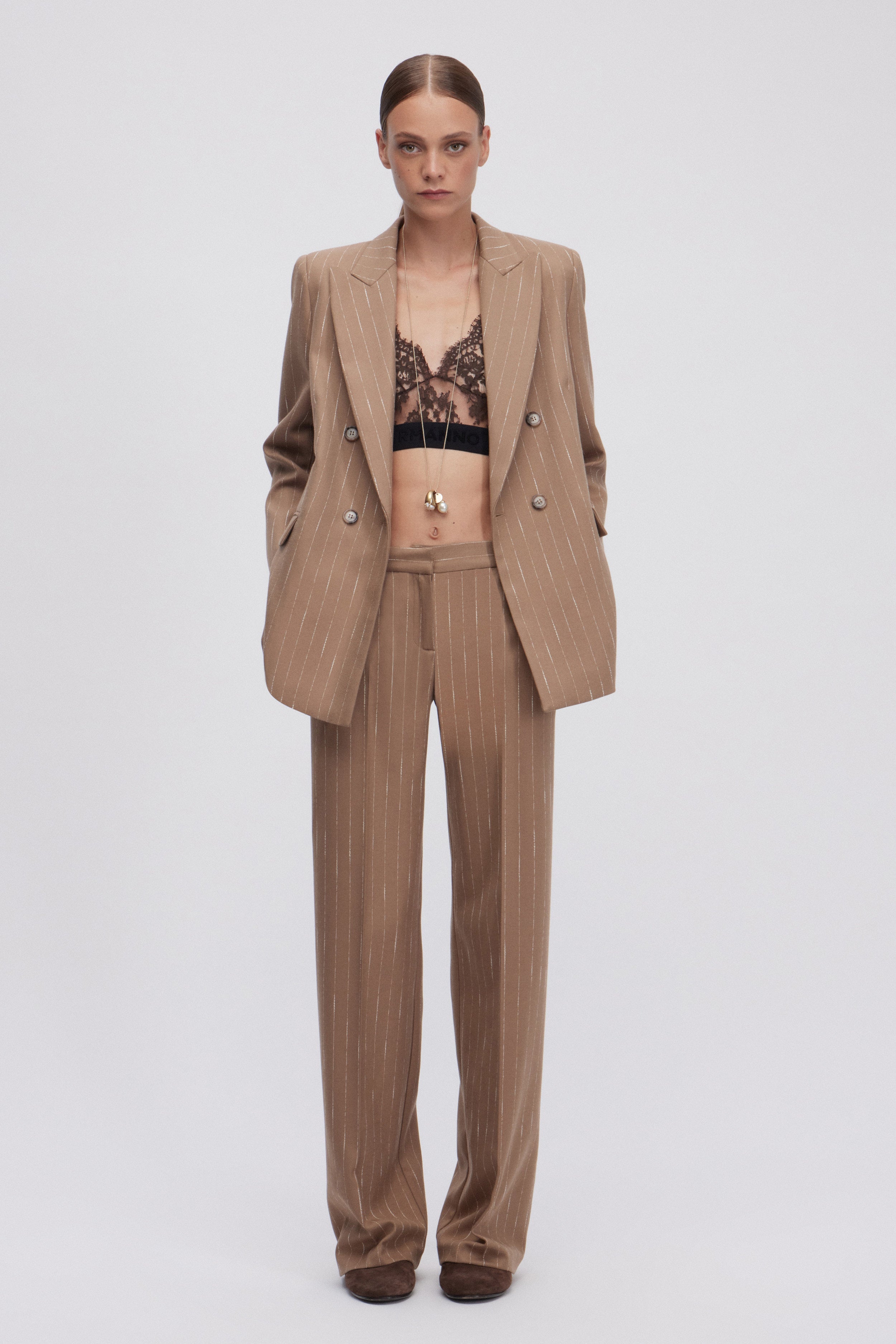 Image of BLAZER GESSATO A DOPPIO PETTO