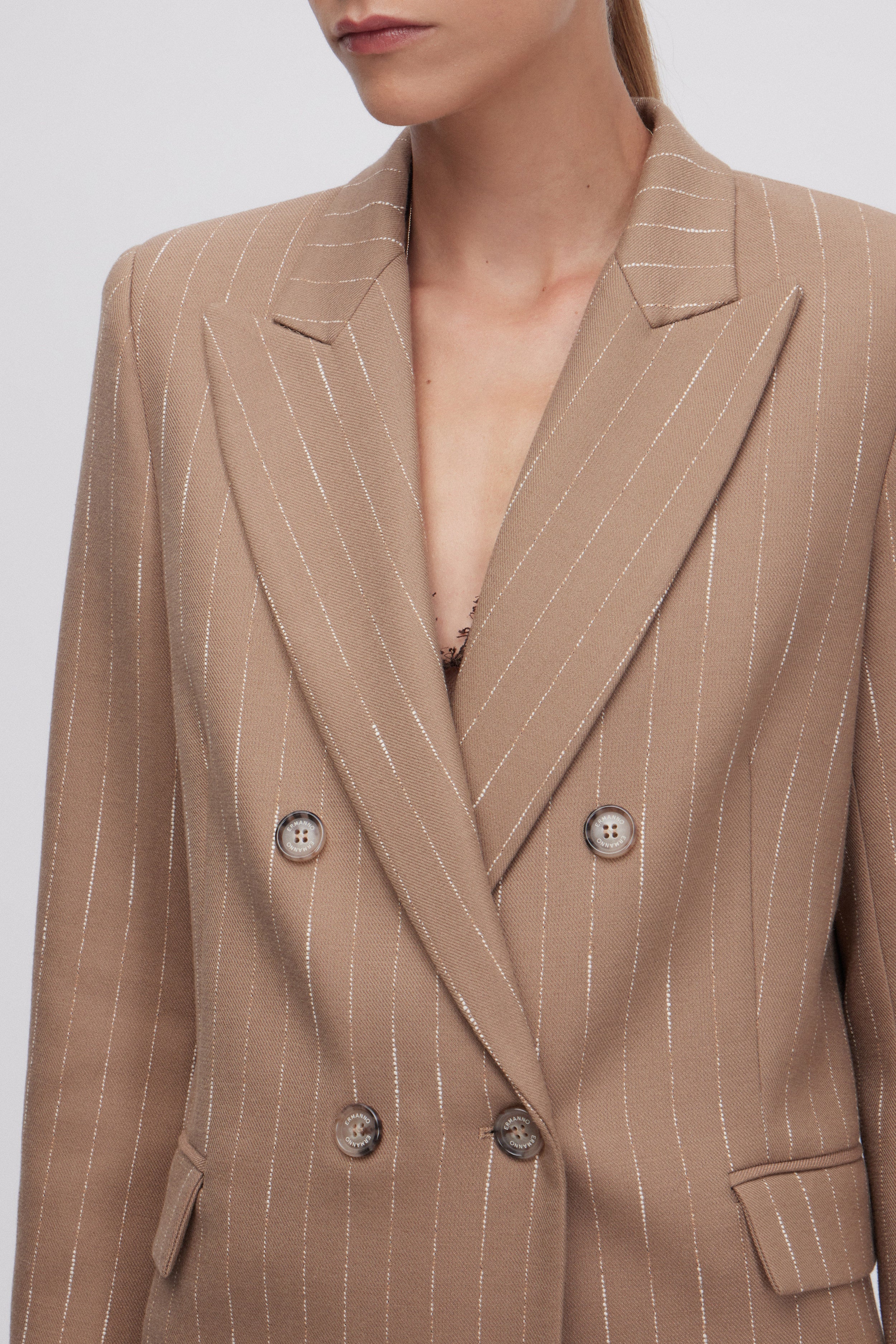 Image of BLAZER GESSATO A DOPPIO PETTO