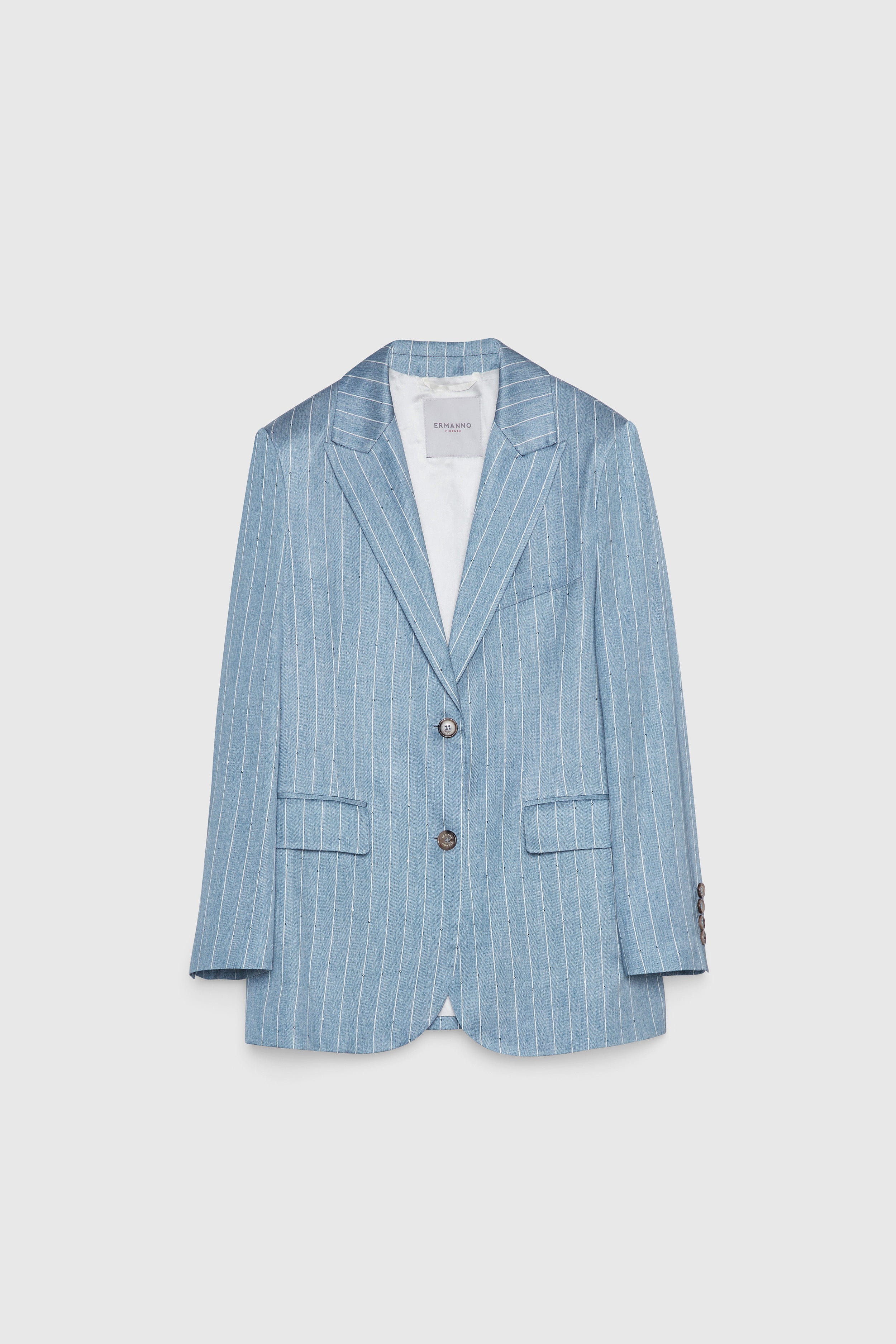 BLAZER IN RASO GESSATO