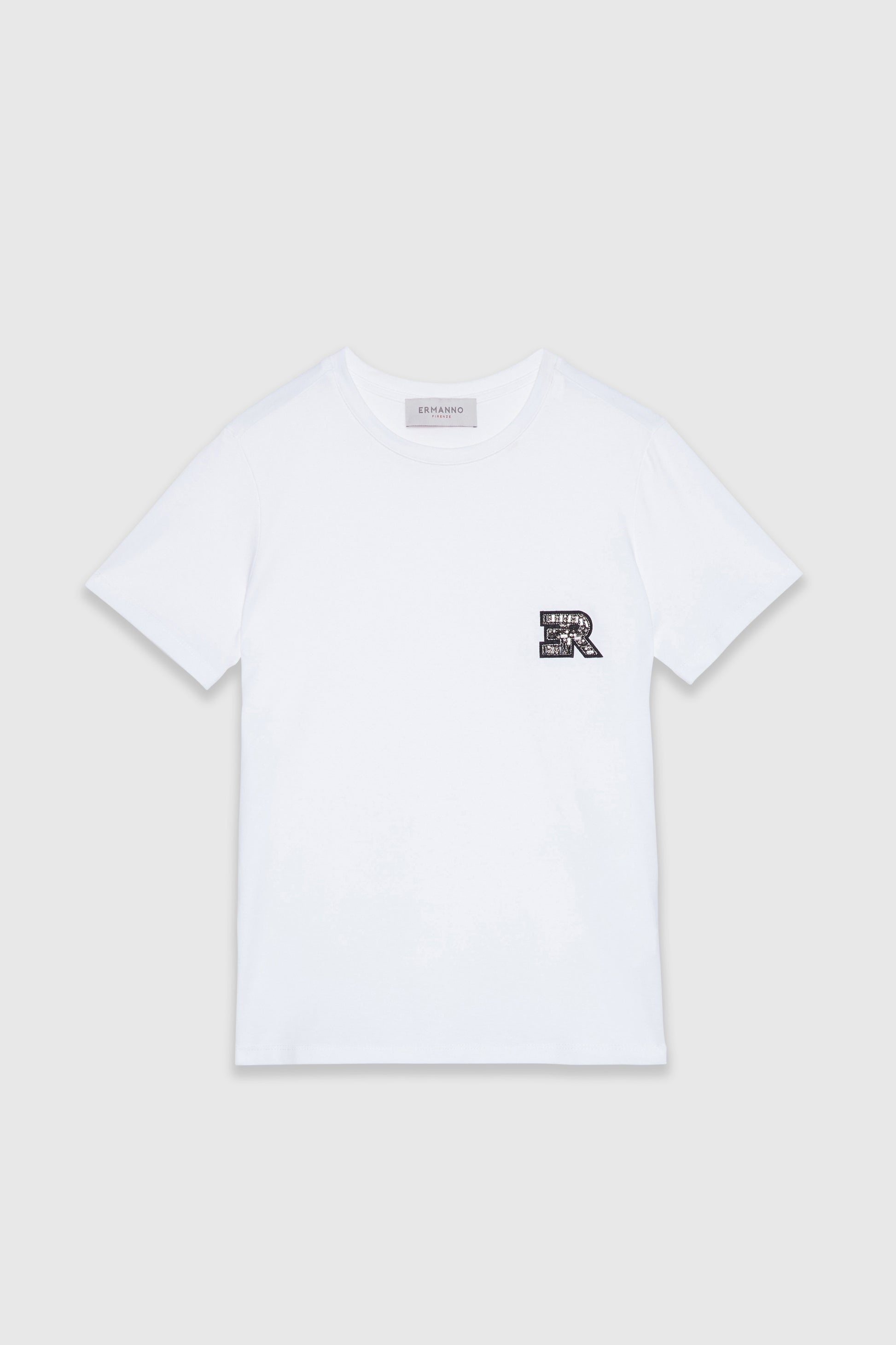 T-SHIRT EN JERSEY AVEC ĖCUSSON BIJOUX