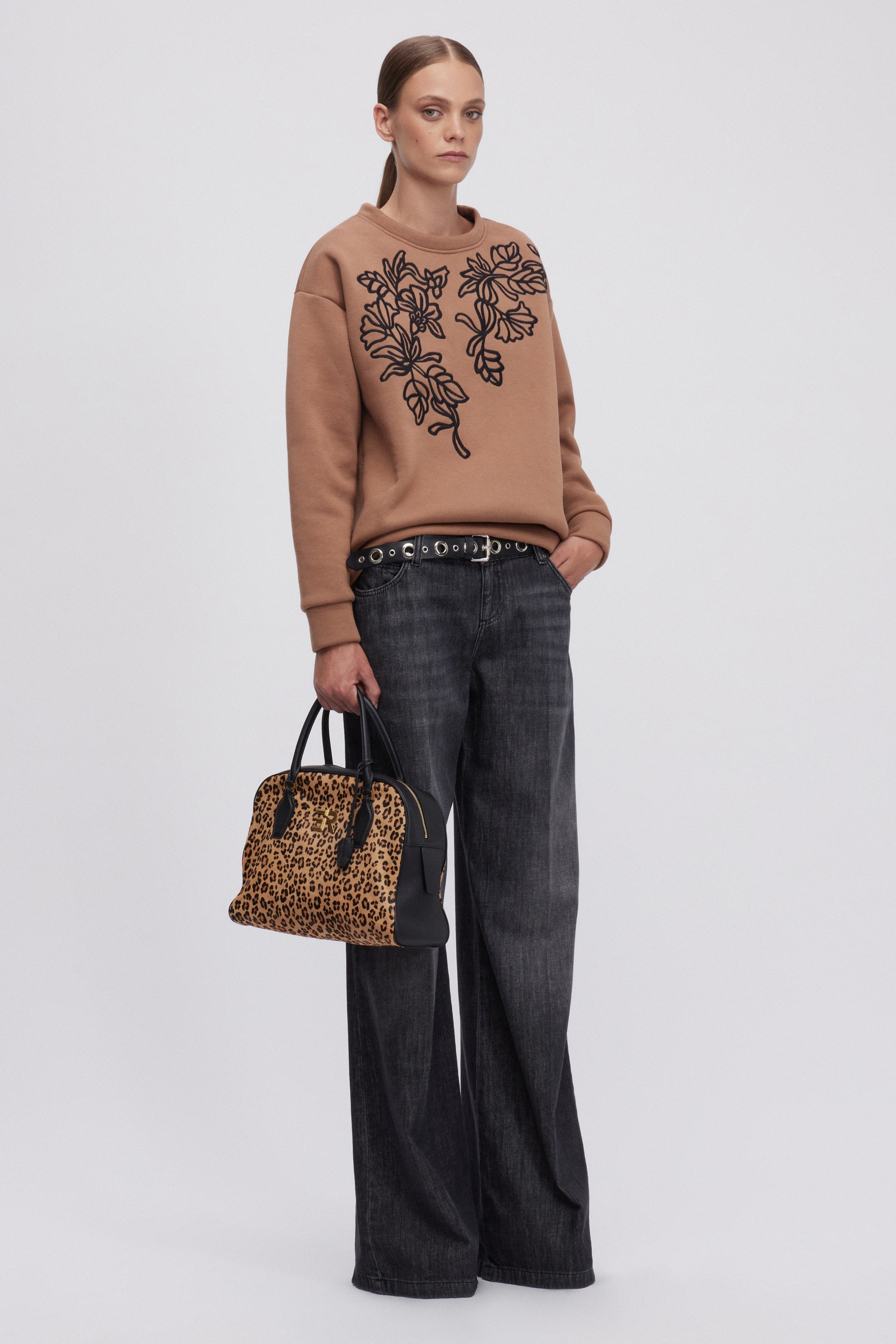 SWEAT DE COTON BRODĖ 