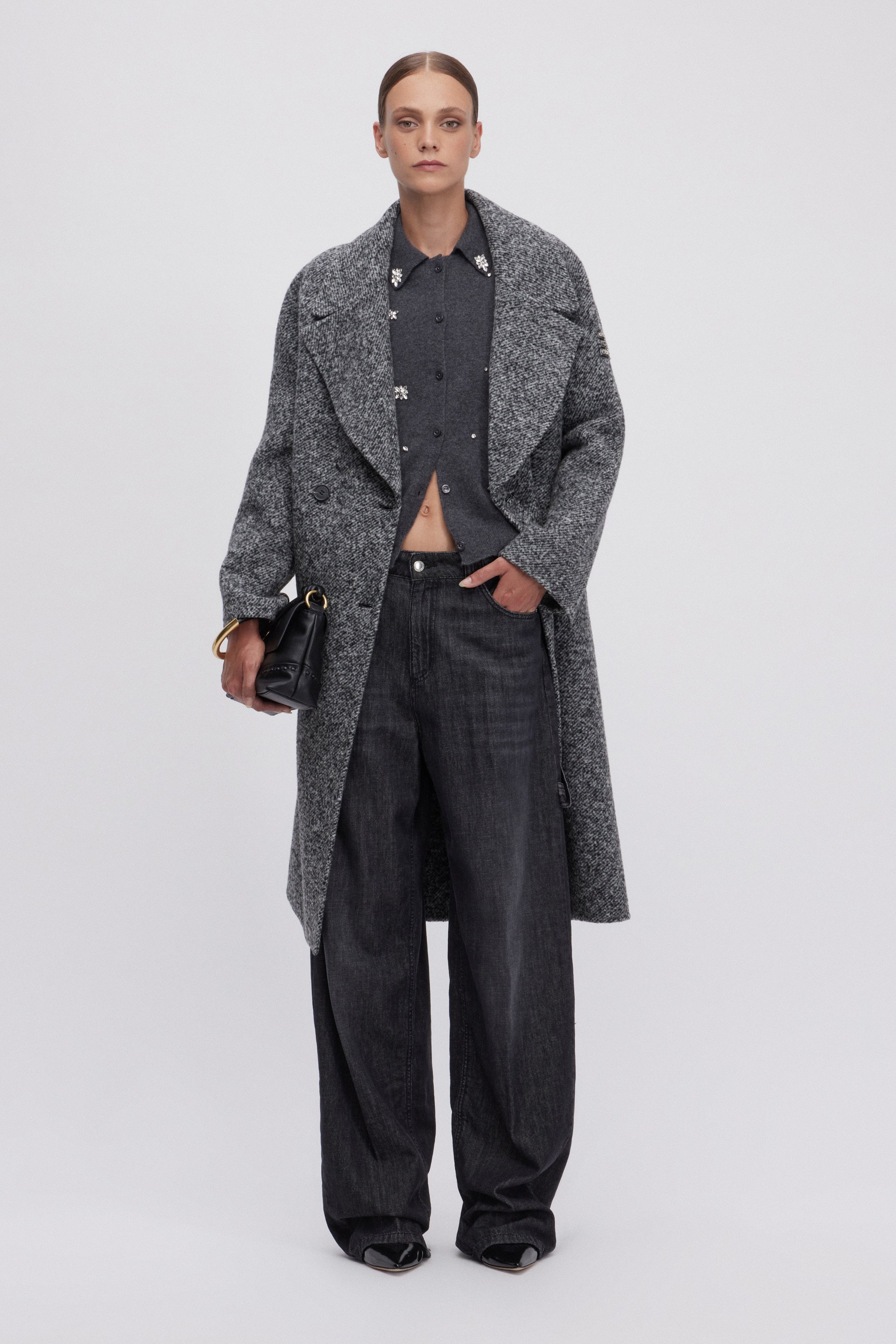 CARPENTER STONE WASHED BLACK JEANS