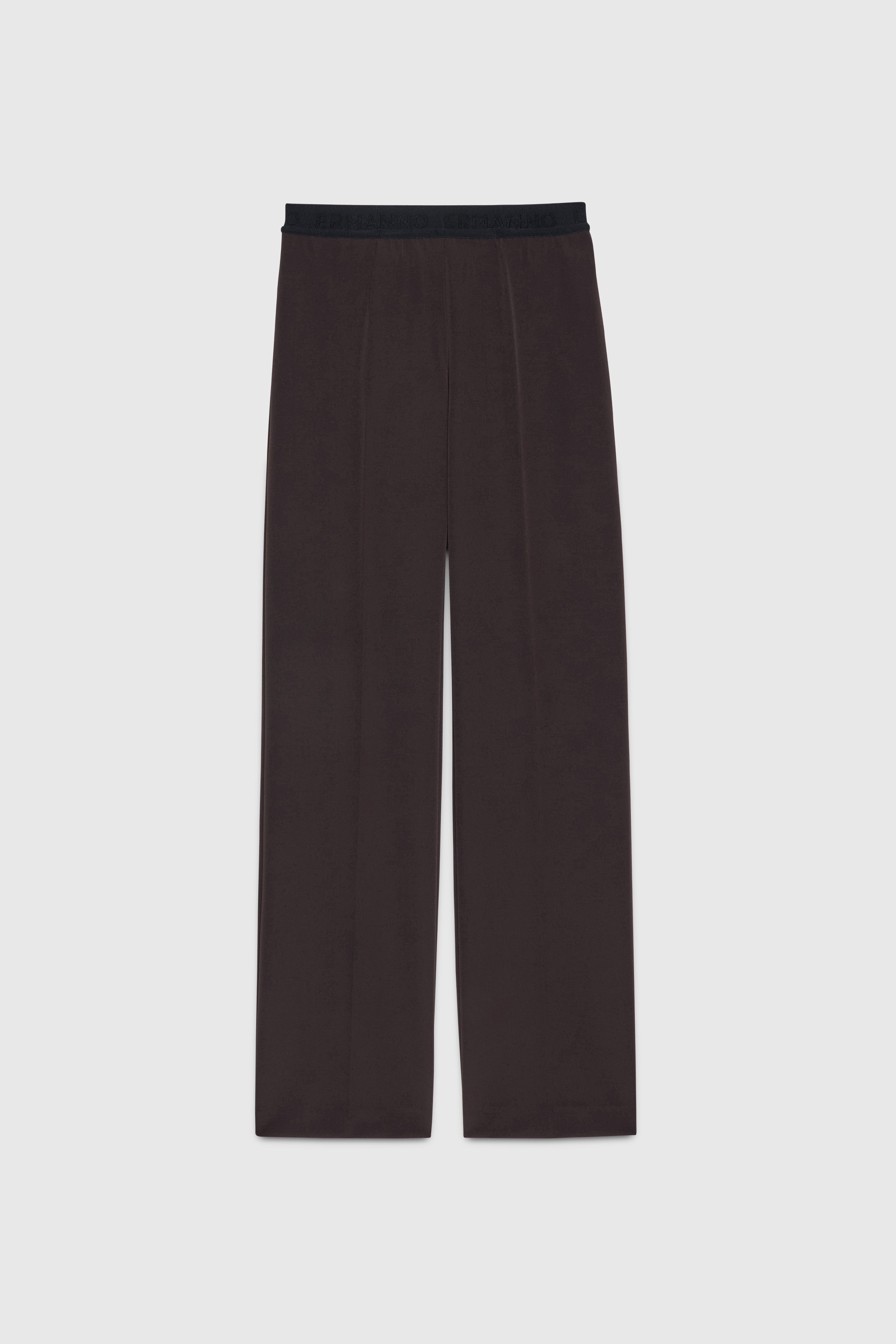 CADY STRETCH PANTS WITH LOGO ELASTIC BAND