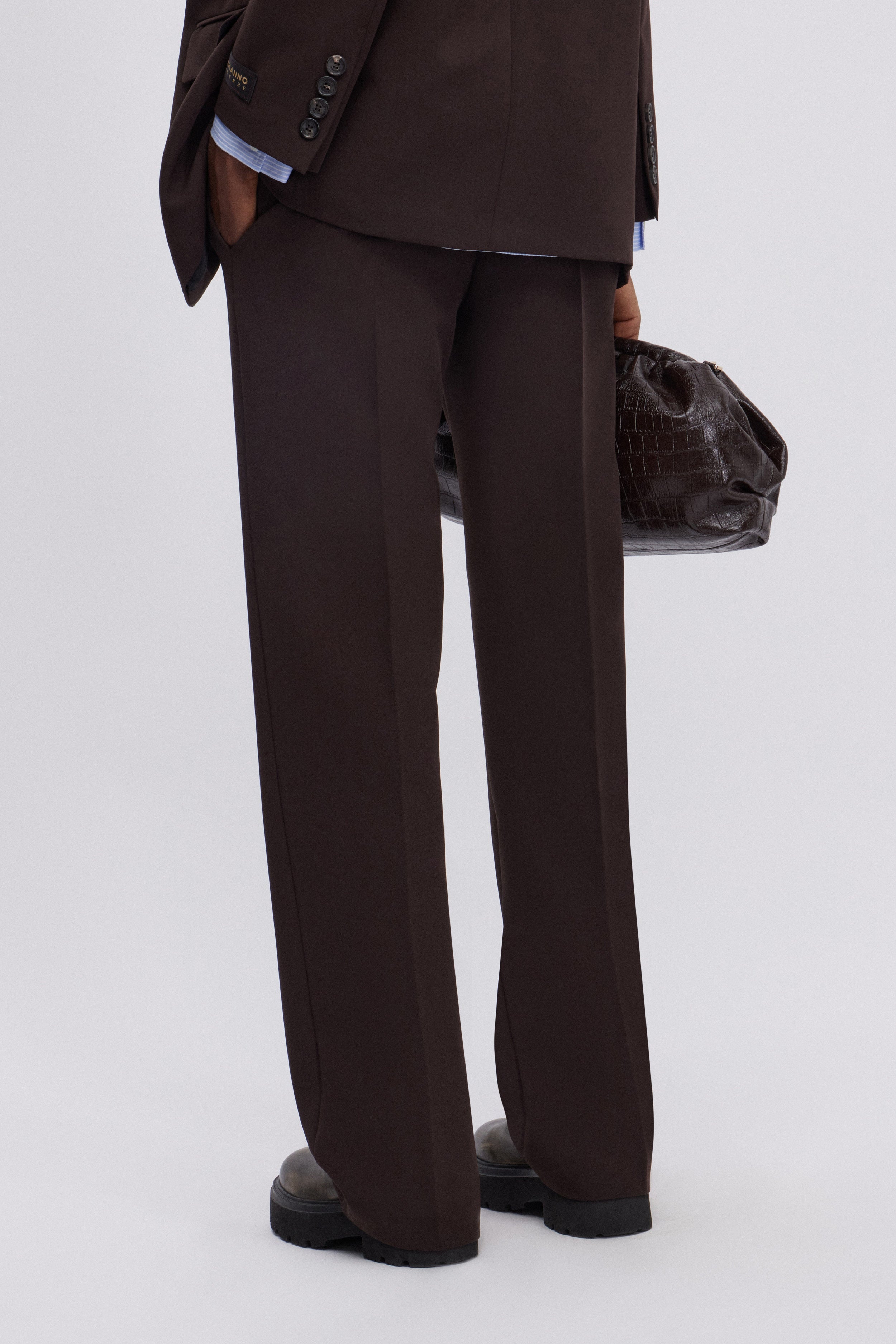 CADY STRETCH PANTS WITH LOGO ELASTIC BAND