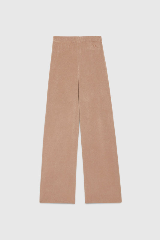 SOFT WIDE PANTS WITH ELASTIC WAISTBAND