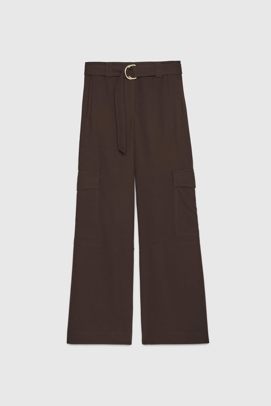 STRAIGHT CARGO PANTS WITH BELT