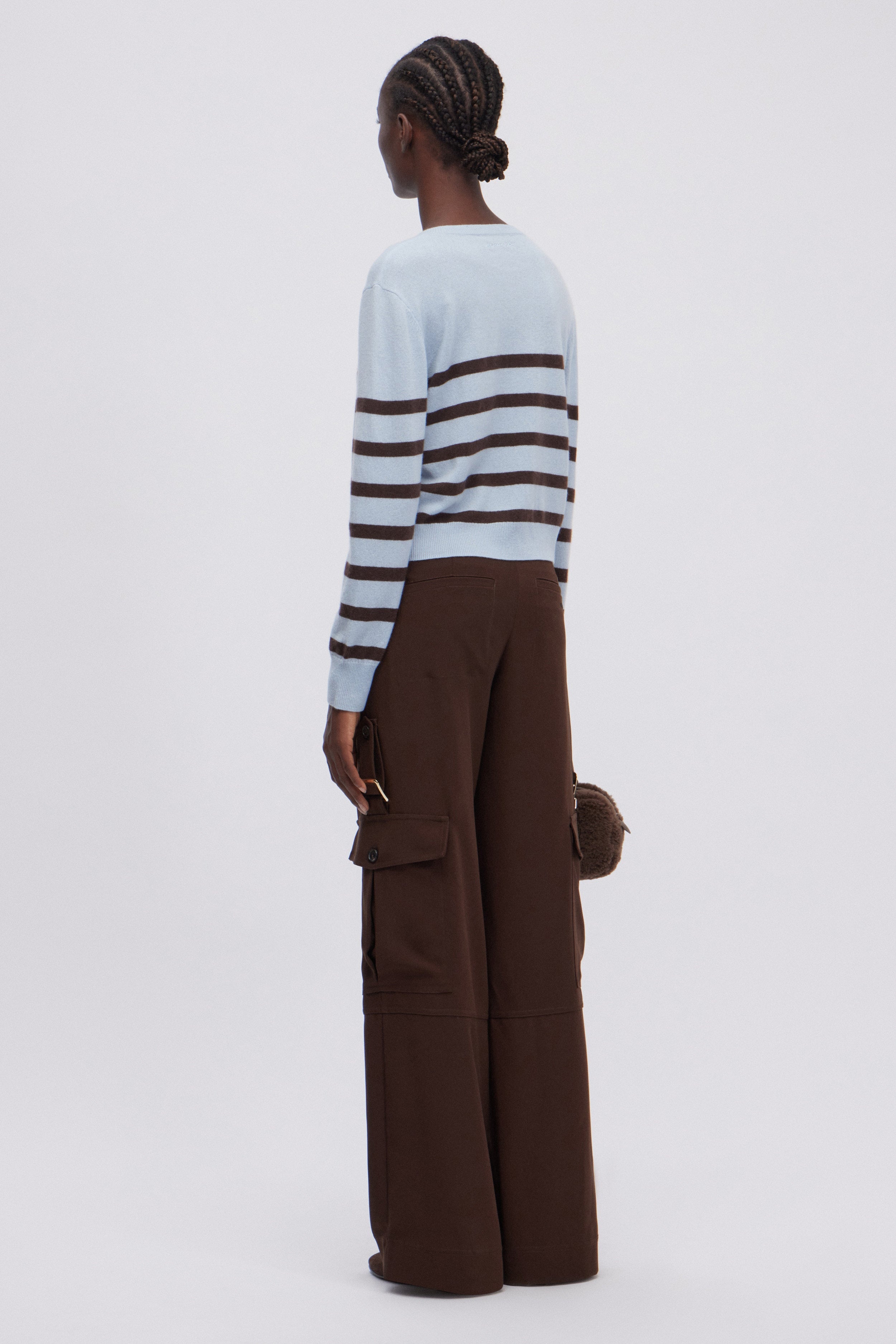 PANTALONI CARGO FLUIDI CON CINTURA