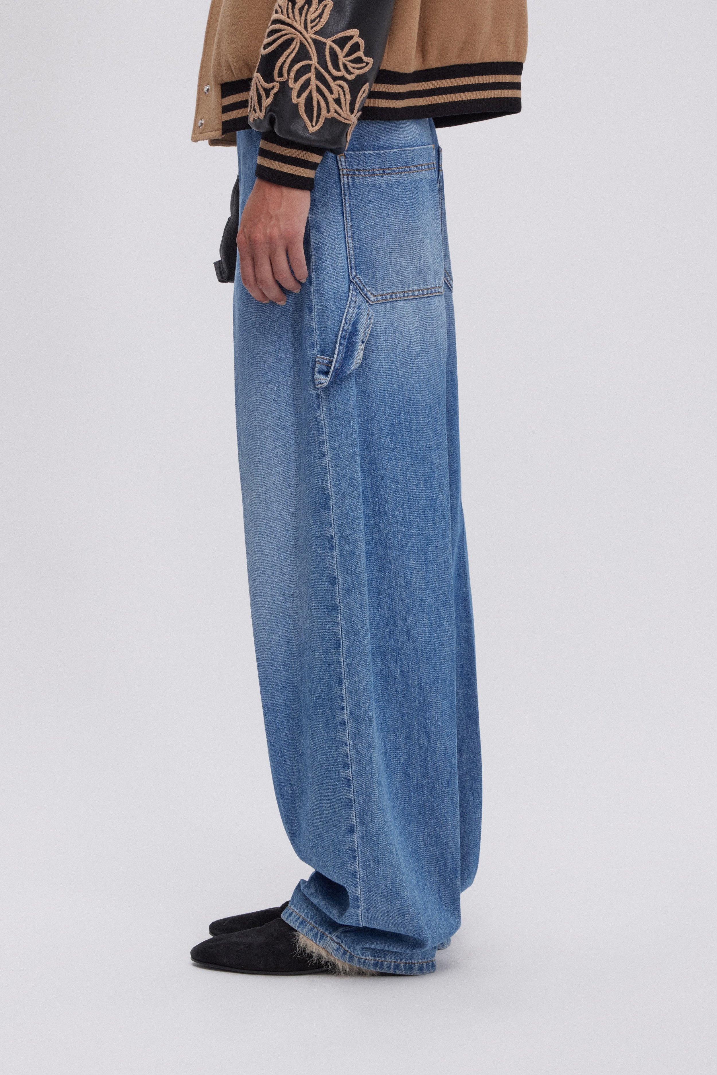 JEANS WORKER IN DENIM BLU STONE WASH