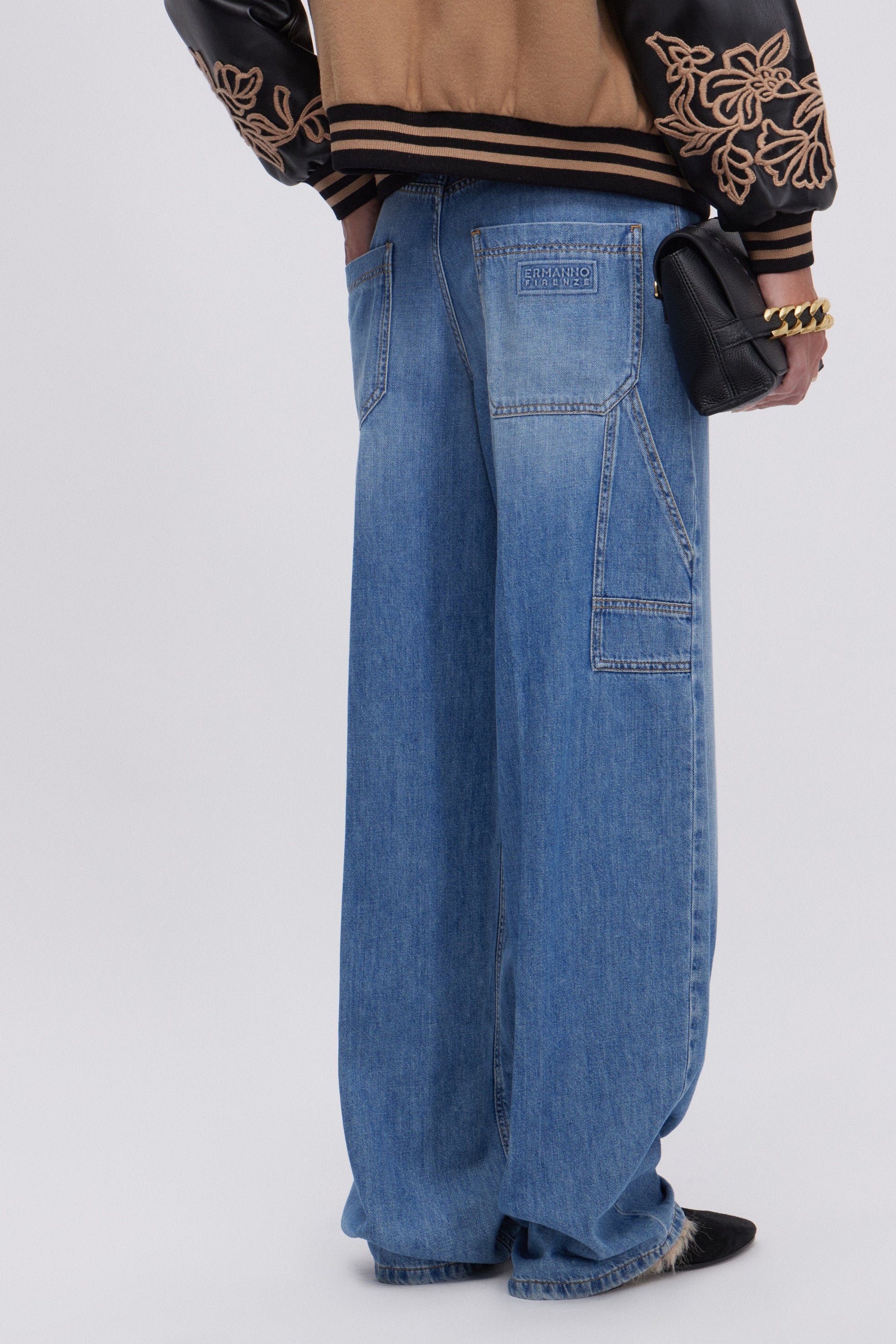 JEANS WORKER IN DENIM BLU STONE WASH
