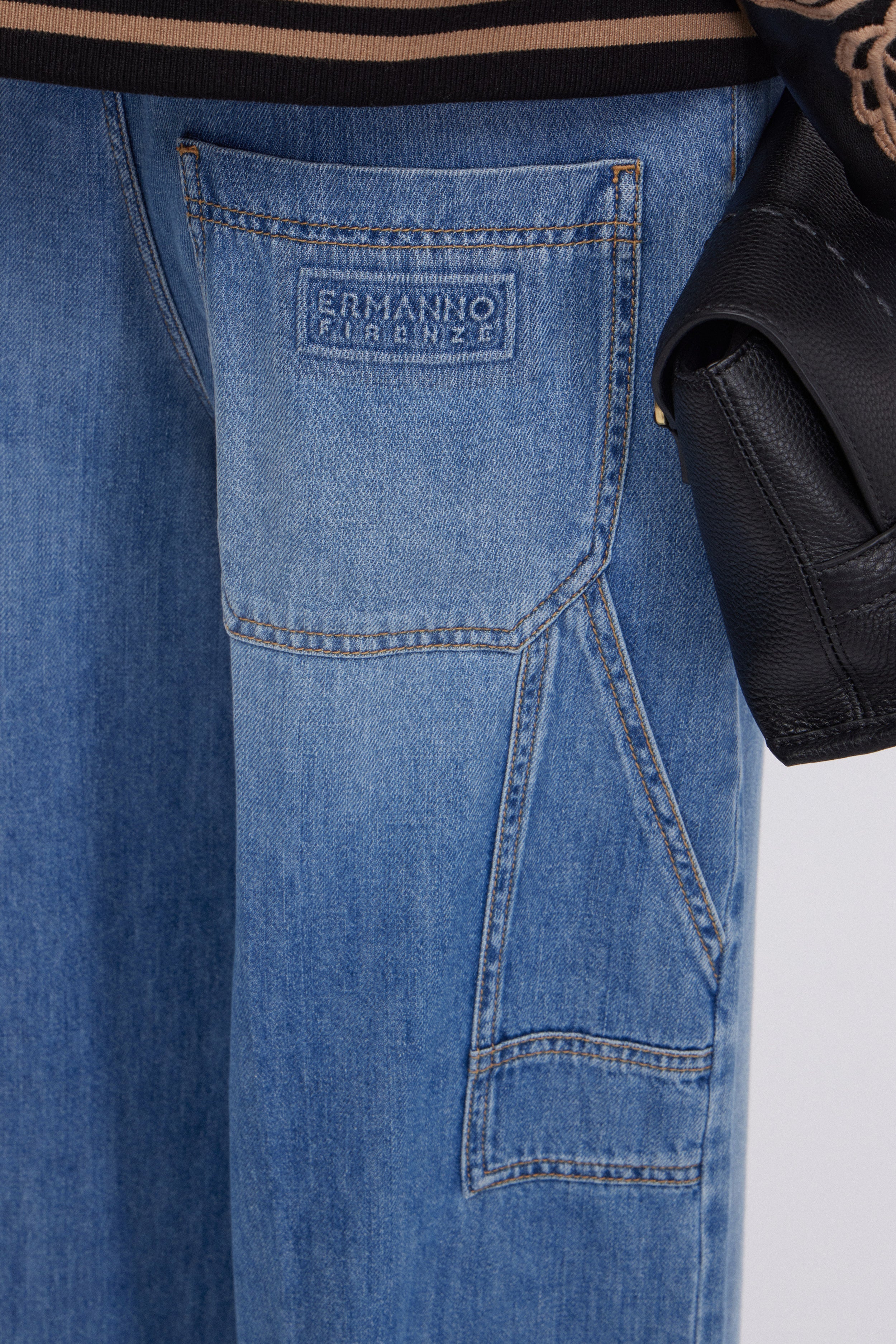 JEANS WORKER IN DENIM BLU STONE WASH