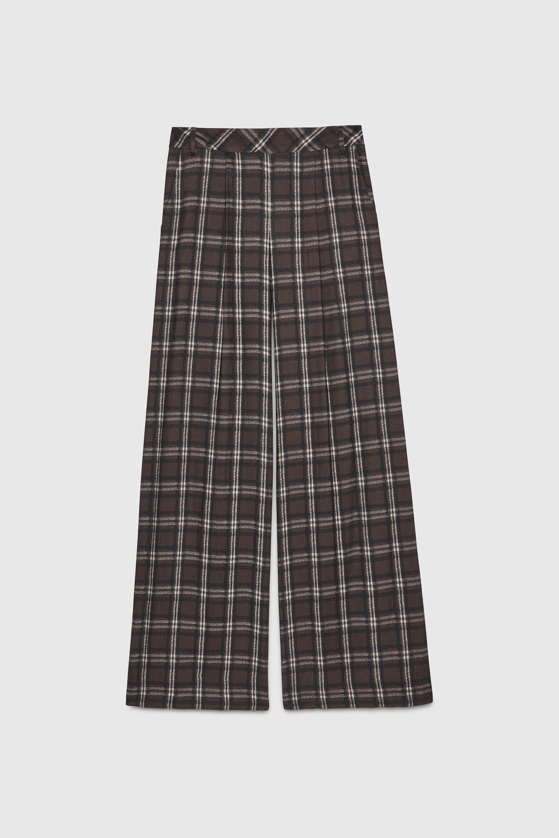 CHECKED FLANNEL PANTS LOOSE FIT