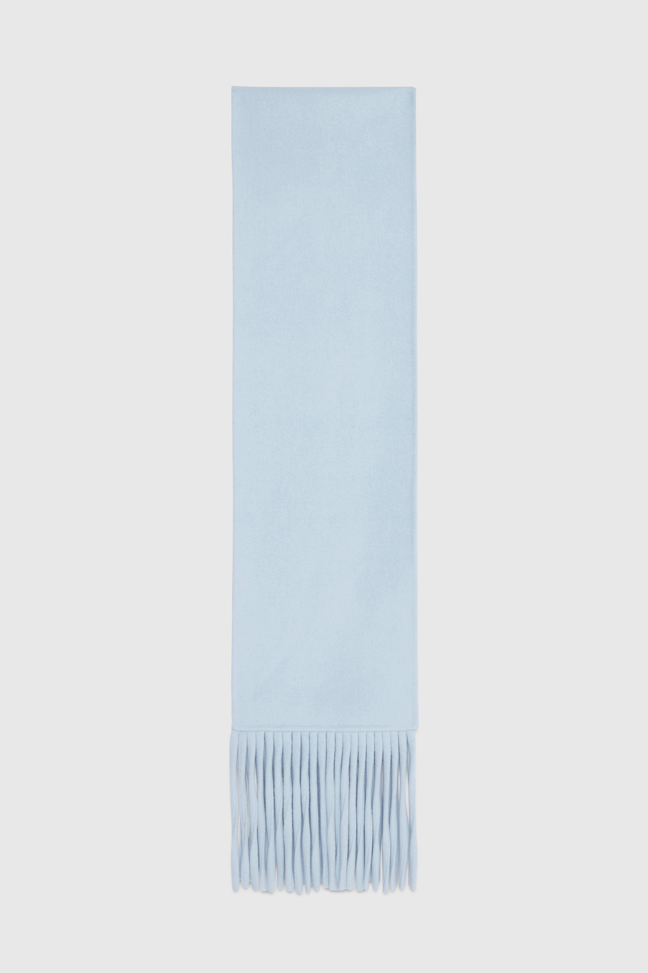 SCIARPA IN DOUBLE DI LANA CON FRANGIA