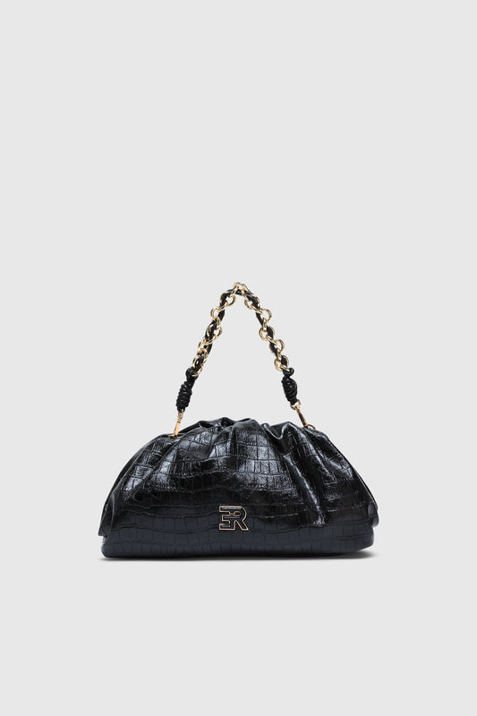 BORSA POUCH IN PELLE ECOLOGICA STAMPA COCCO