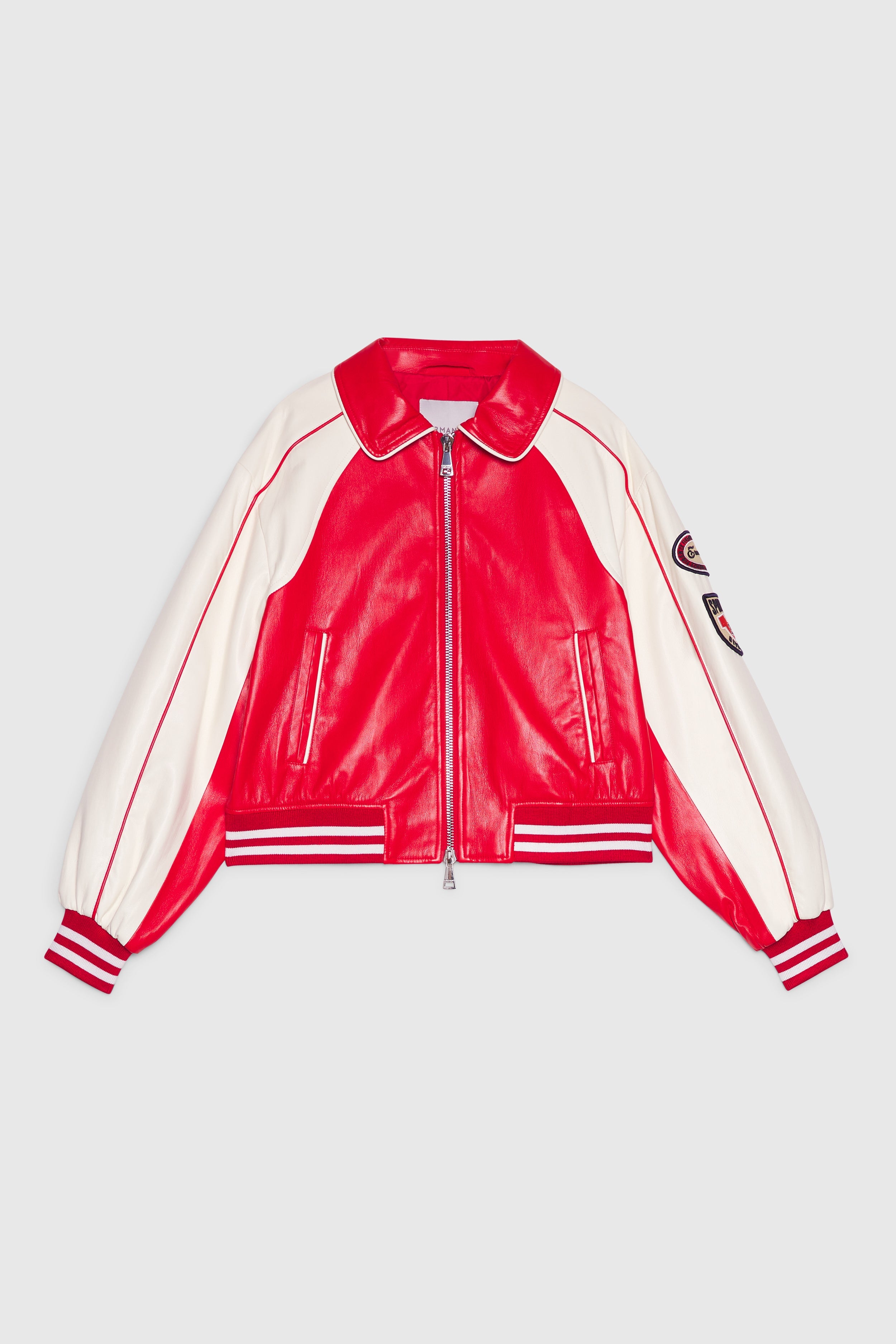 GIACCA BOMBER COLLEGE BICOLORE