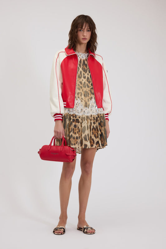 GIACCA BOMBER COLLEGE BICOLORE