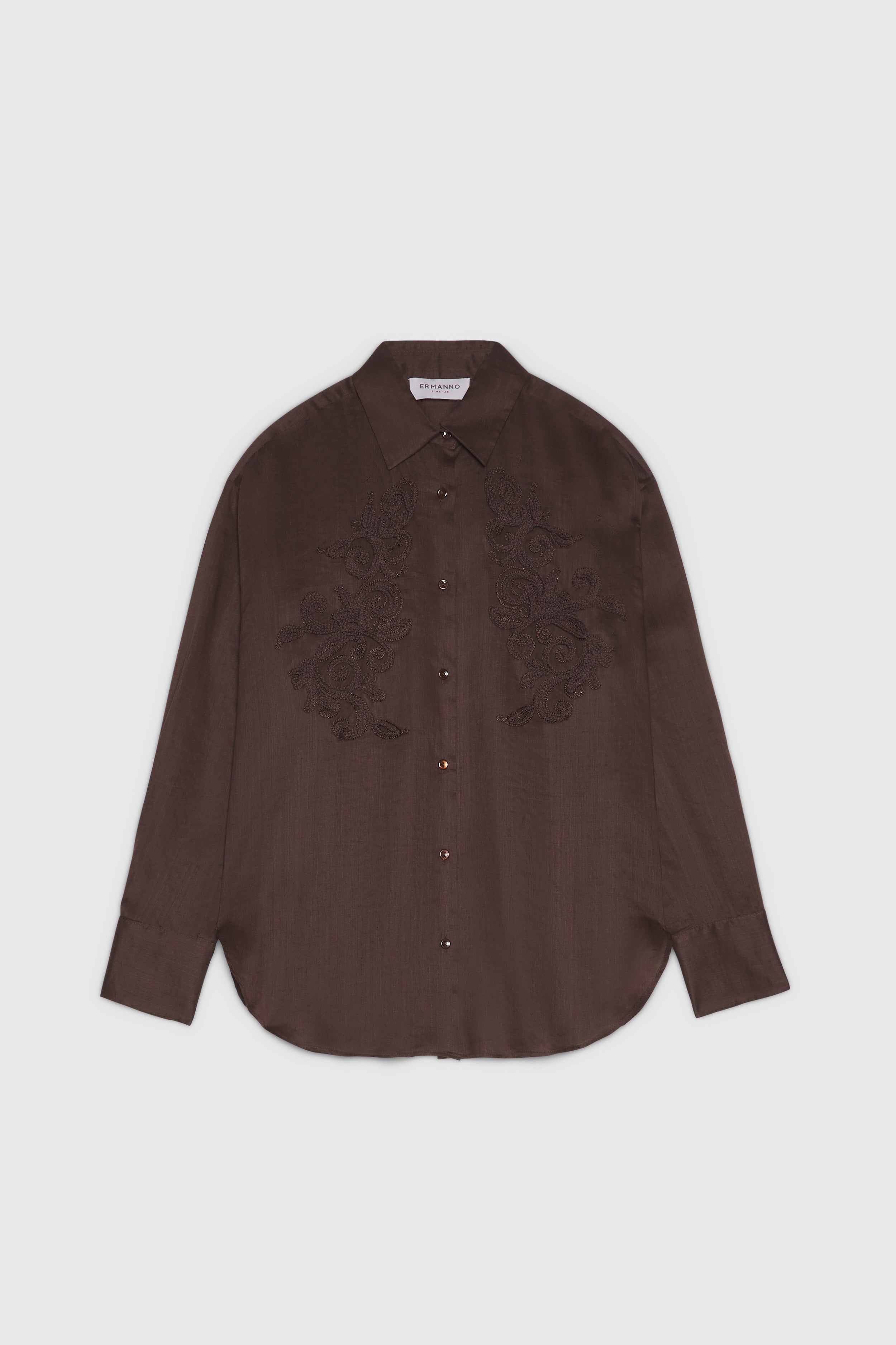 EMBROIDERED LINEN SHIRT
