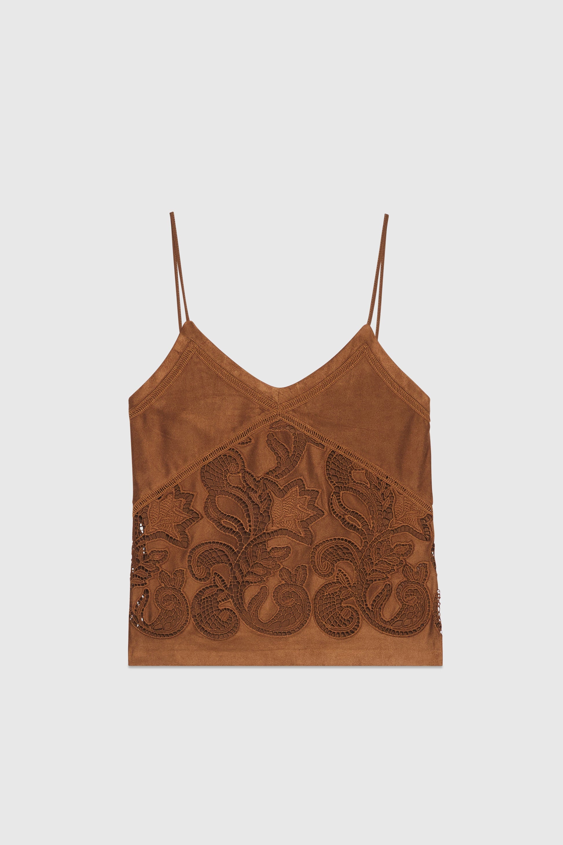 TOP EN SUÈDE AVEC BRODERIE ANGLAISE