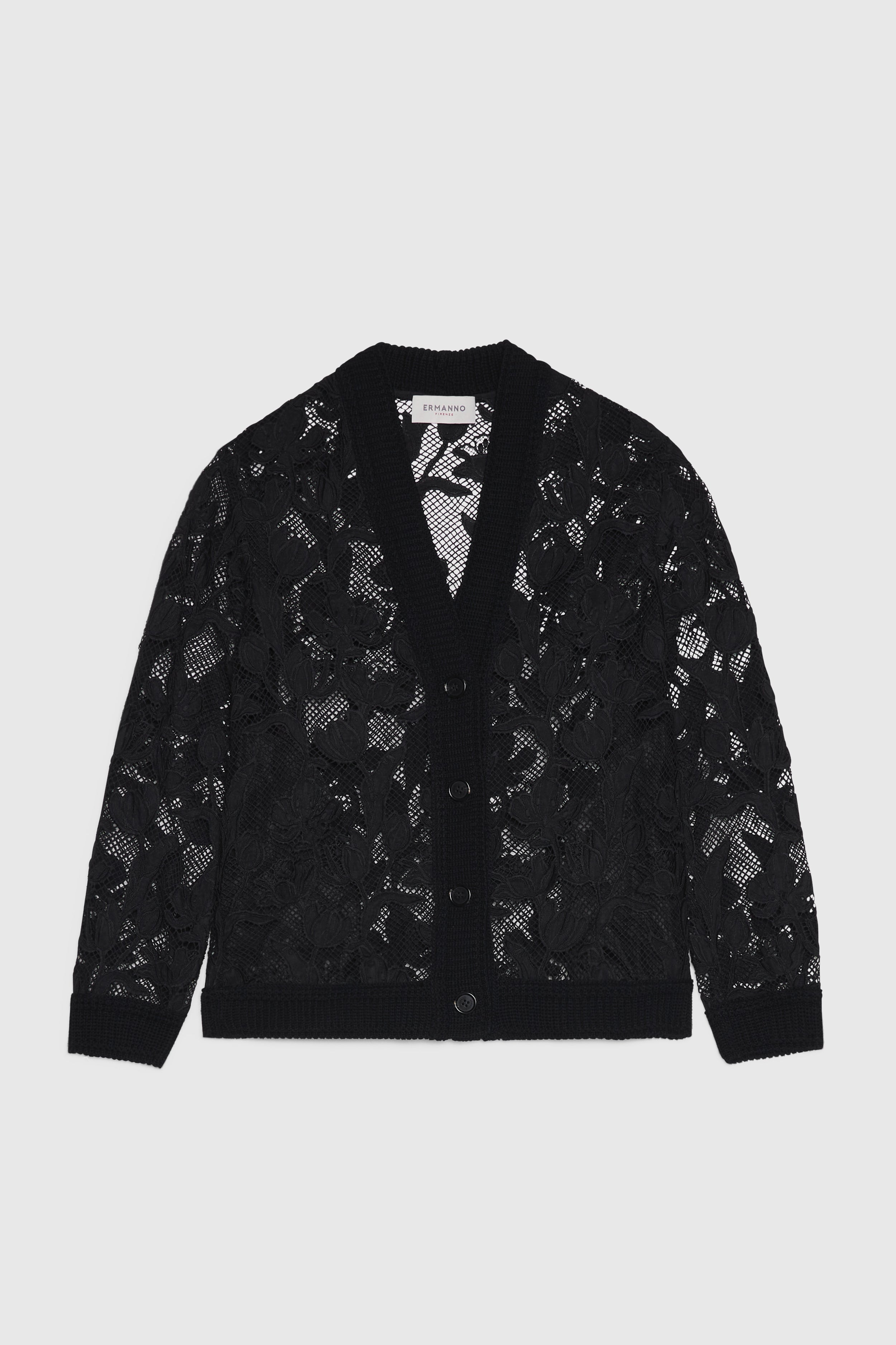 MACRAMÉ LACE CARDIGAN