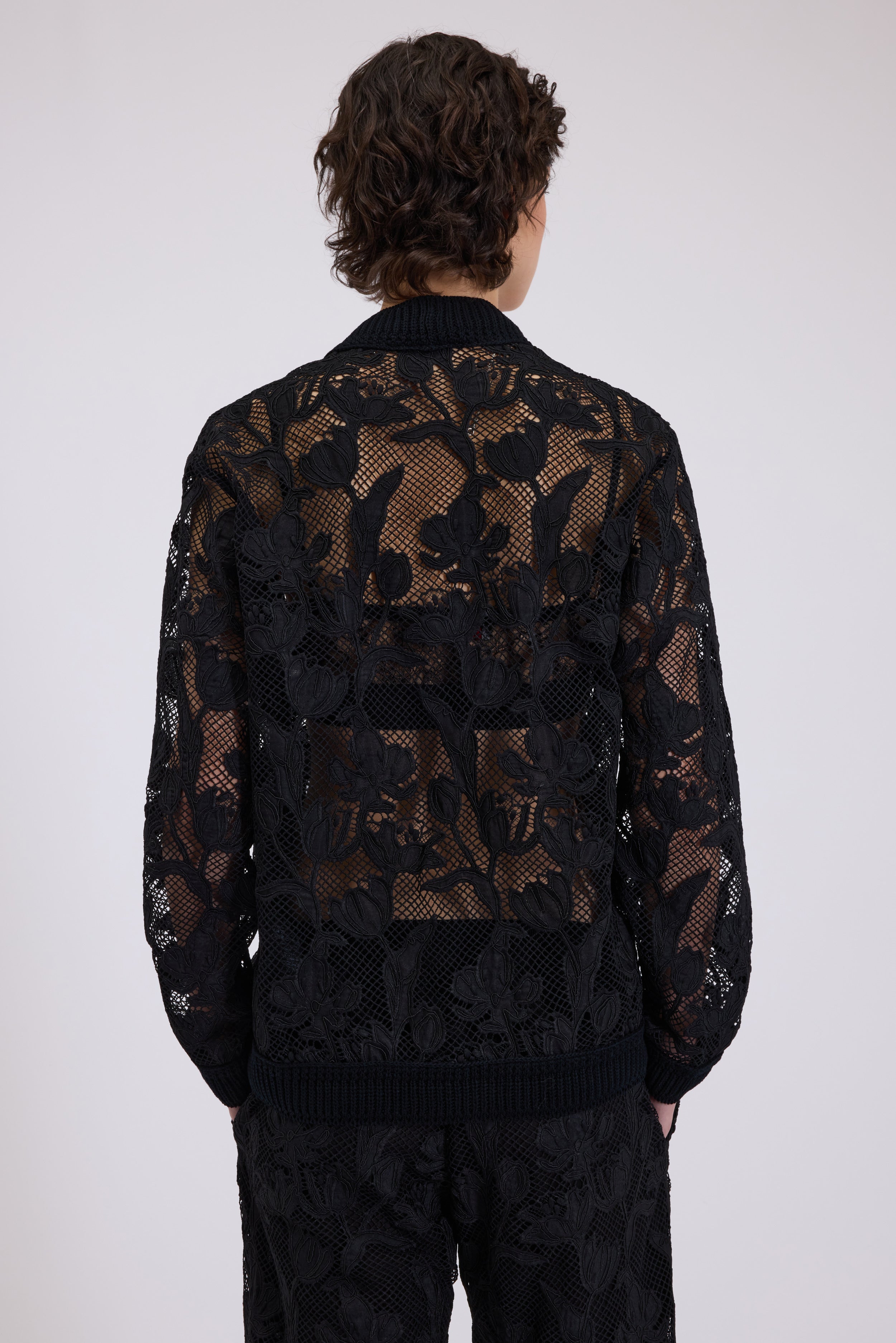 MACRAMÉ LACE CARDIGAN